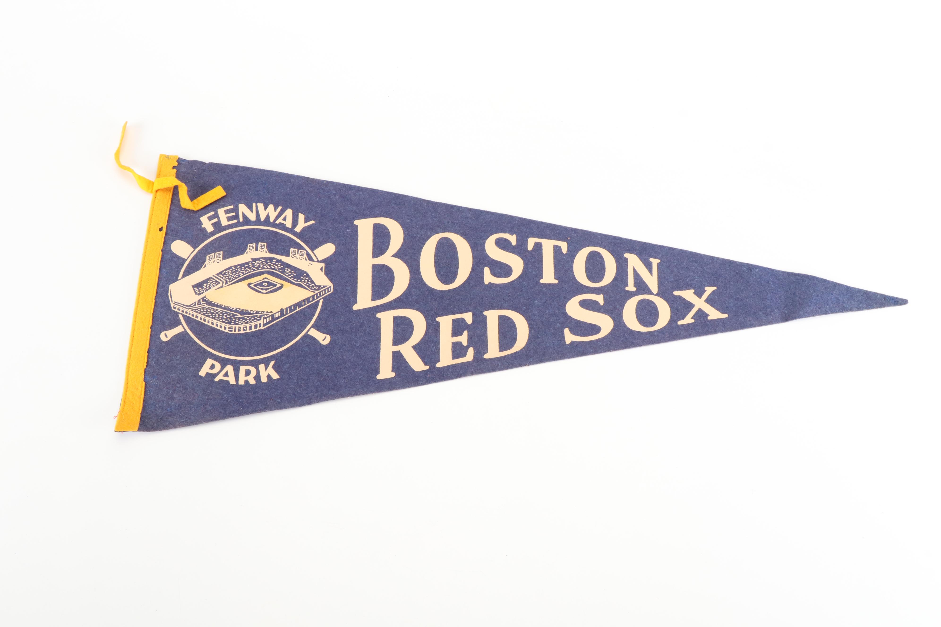 New York Yankees, Boston Red Sox, and More Baseball Pennants, Mid-20th Century