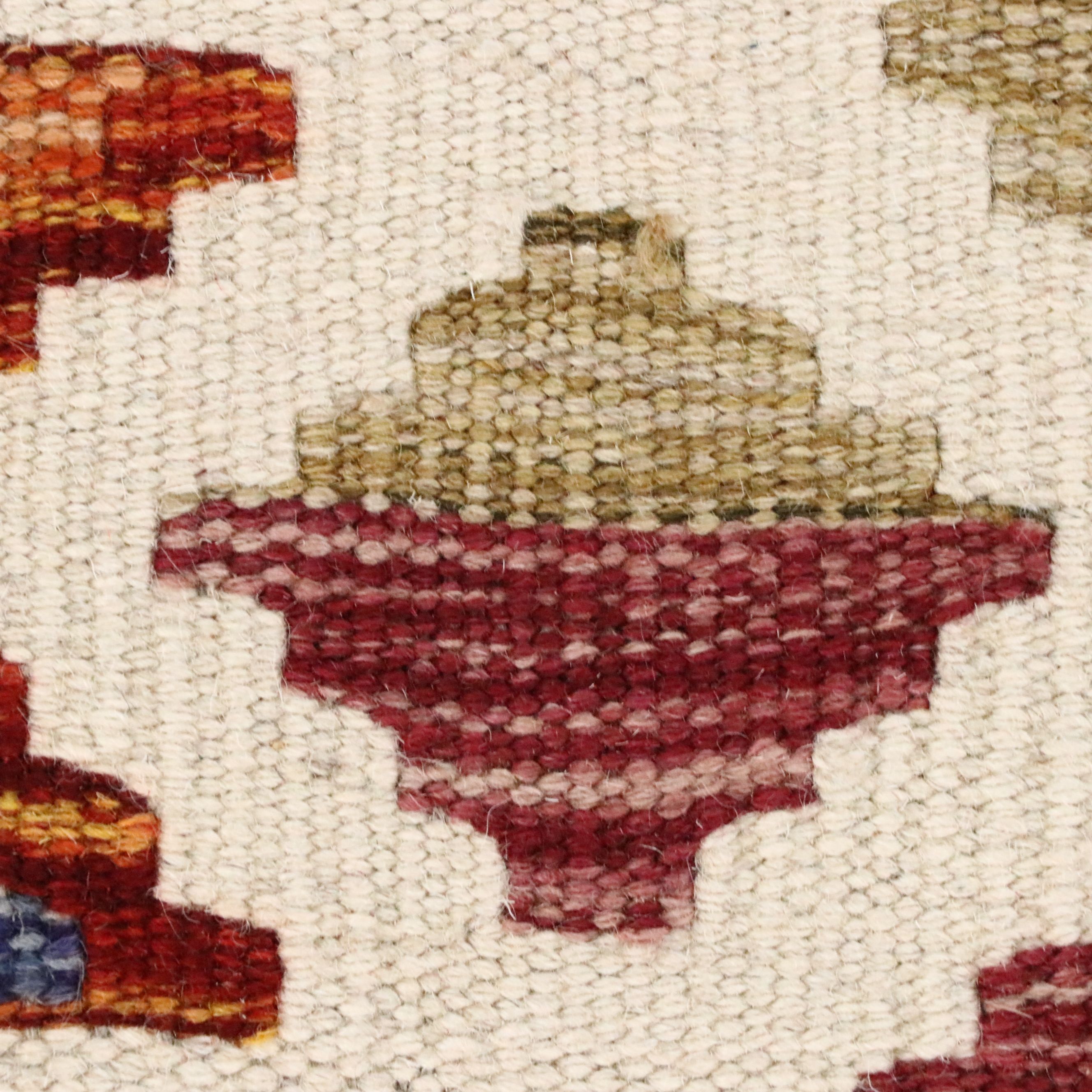 5'10 x 8'4 Handwoven Pakistani Kilim Area Rug