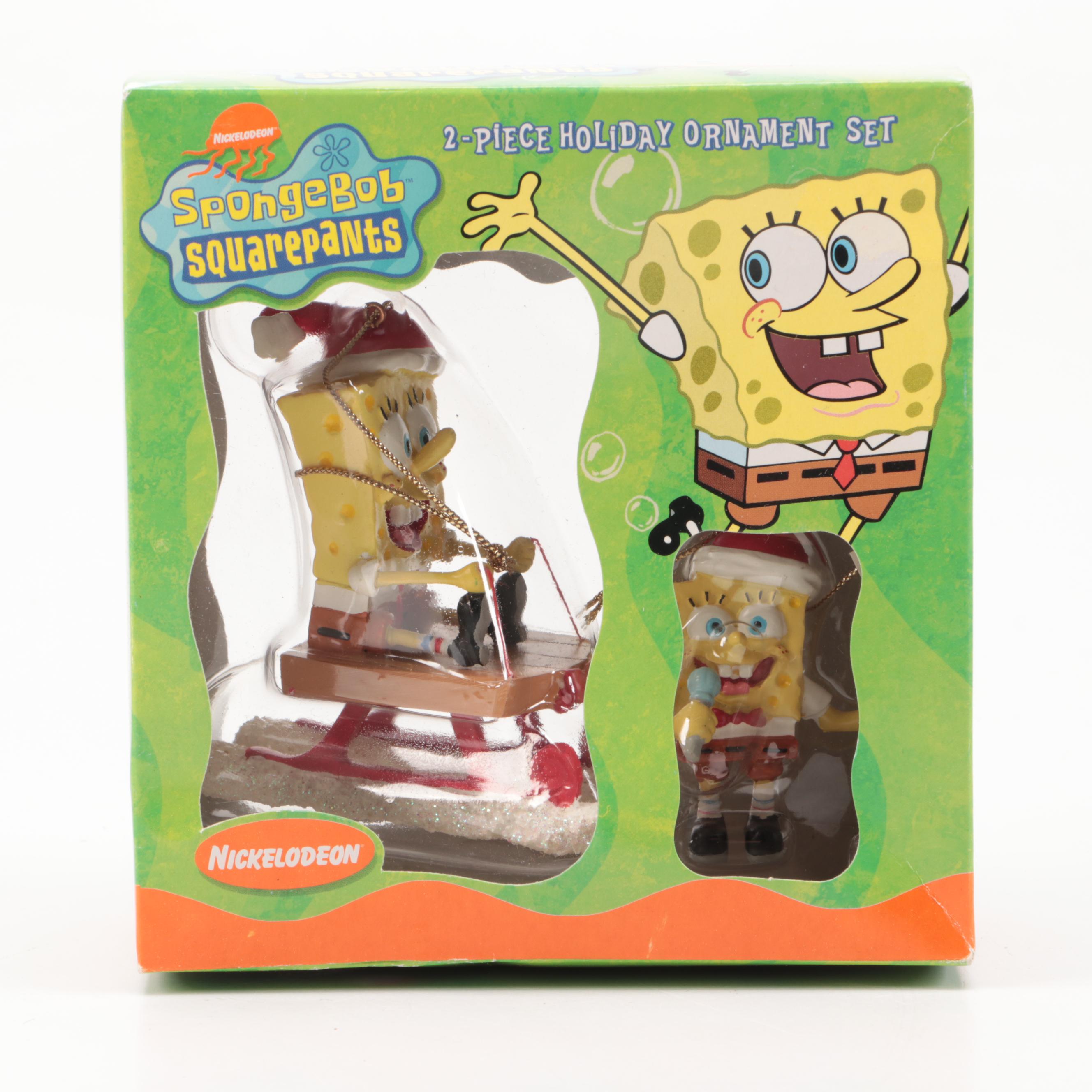 Kurt S. Adler "Spongebob Squarepants" Christmas Tree Ornaments, Early 21st C.