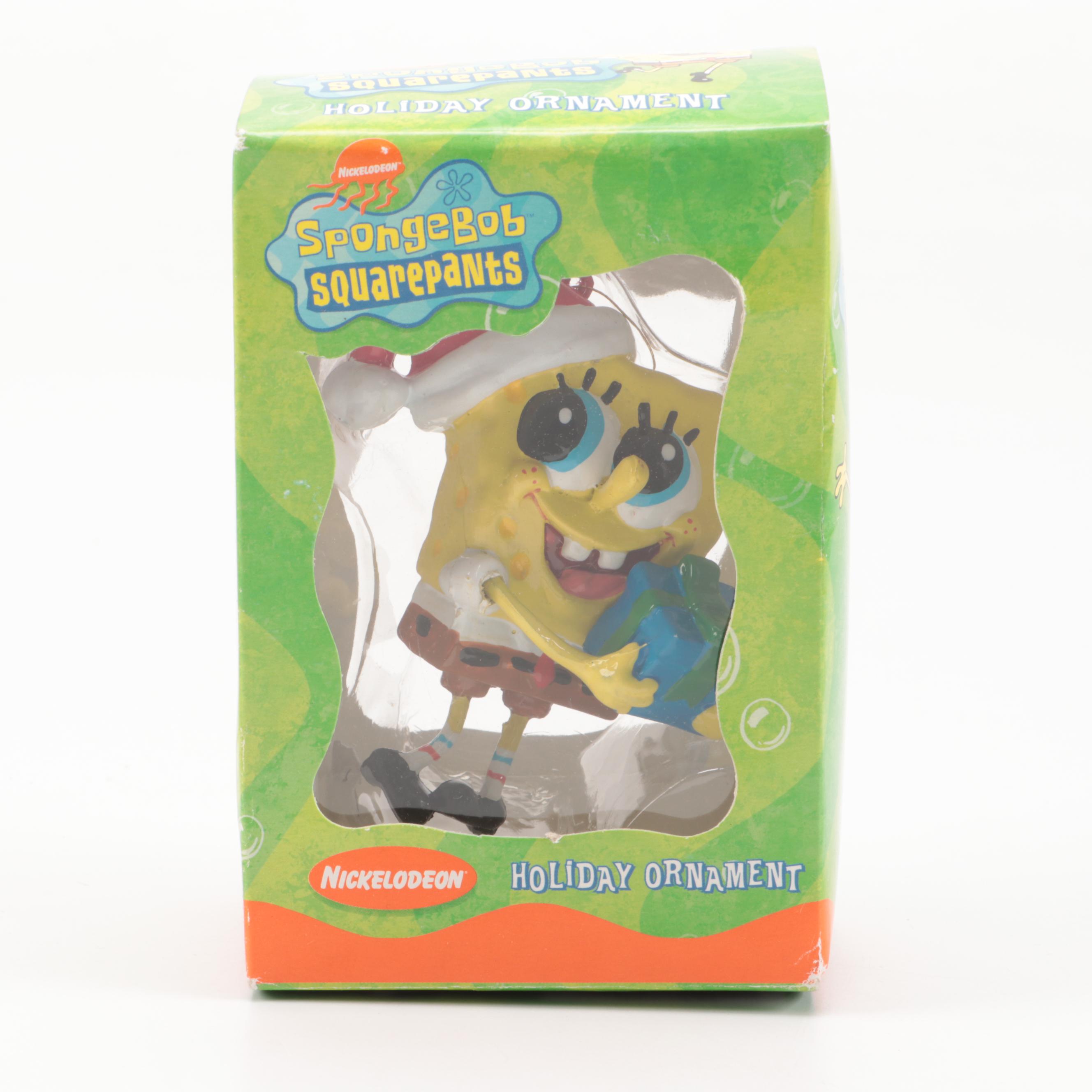 Kurt S. Adler "Spongebob Squarepants" Christmas Tree Ornaments, Early 21st C.