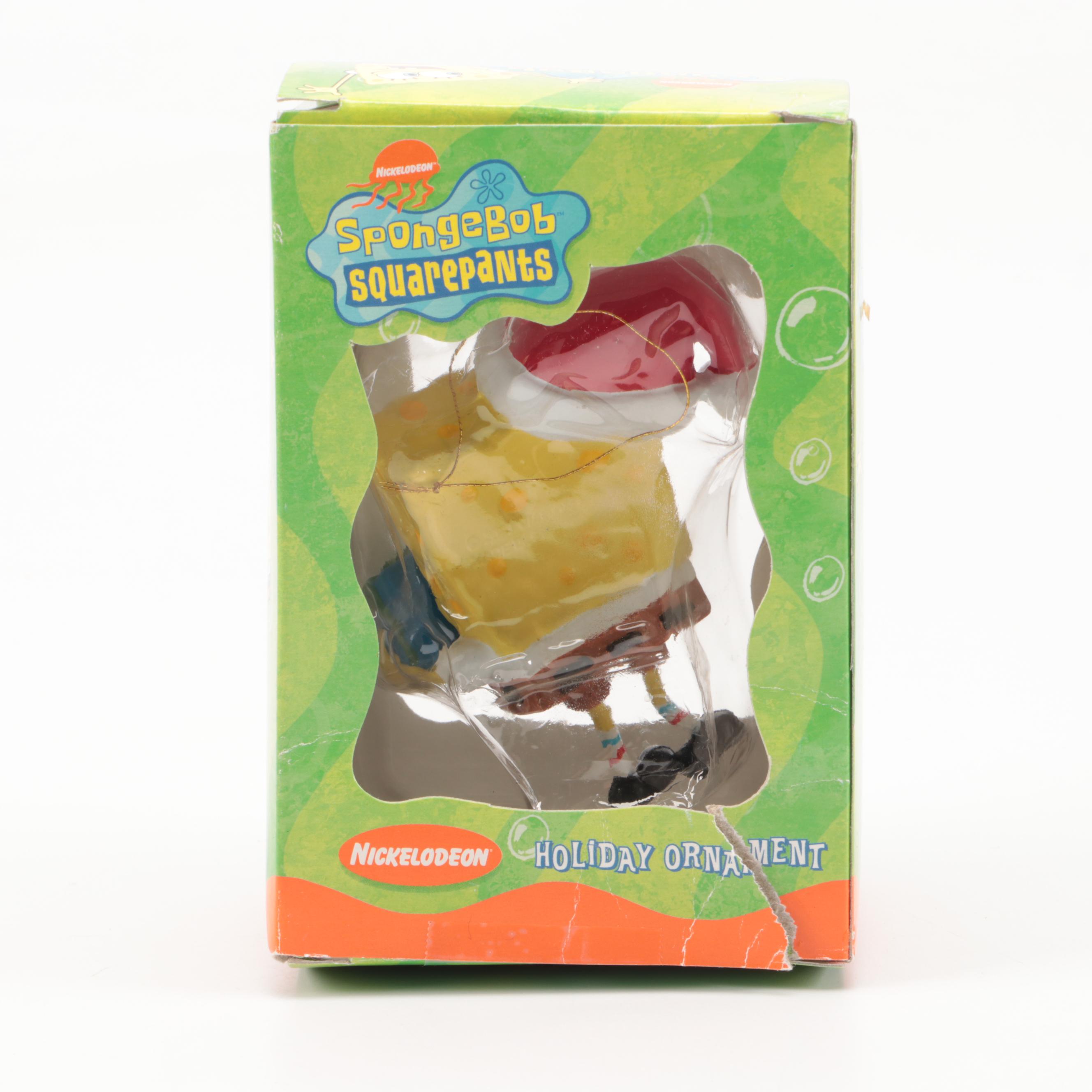 Kurt S. Adler "Spongebob Squarepants" Christmas Tree Ornaments, Early 21st C.