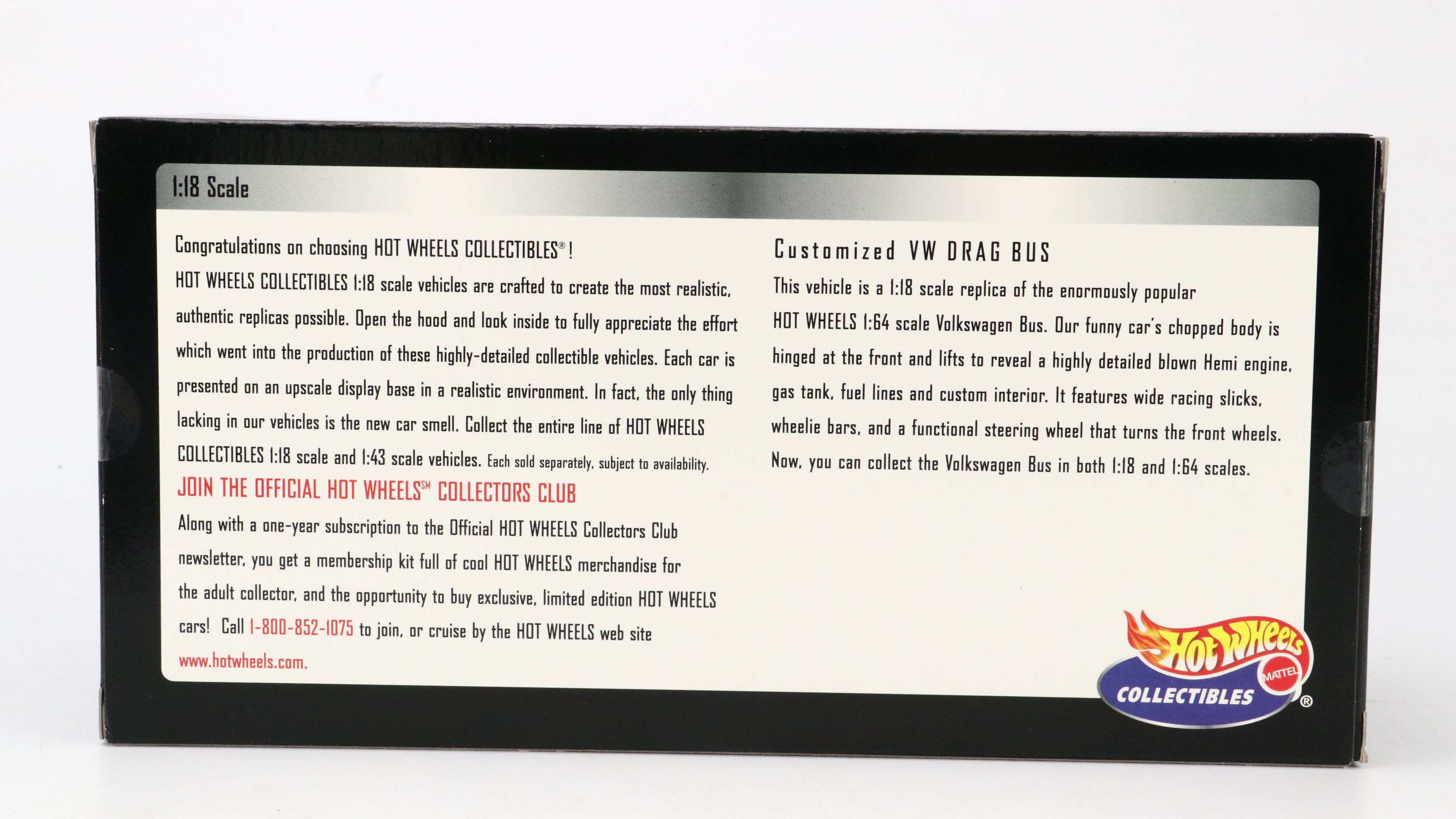 Hot Wheels "Customized VW Drag Bus" with Custom Car Designer and More