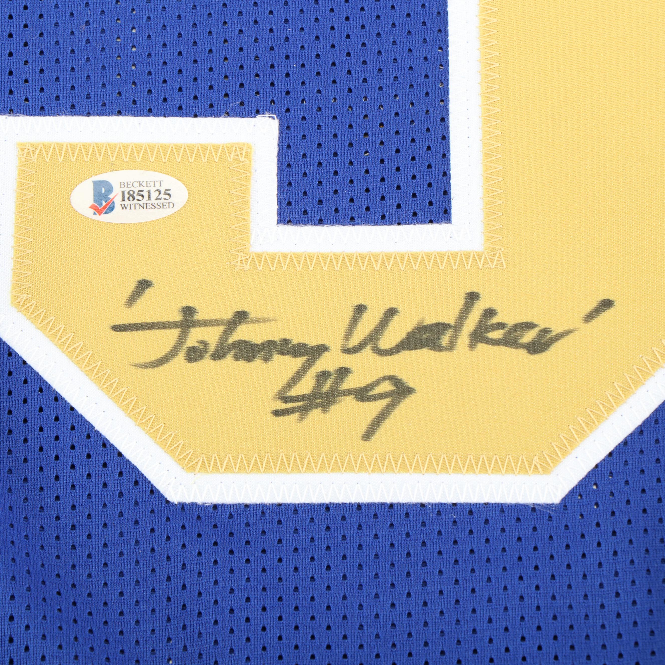 Anthony Michael Hall Signed "Johnny Be Good" Football Jersey, Beckett