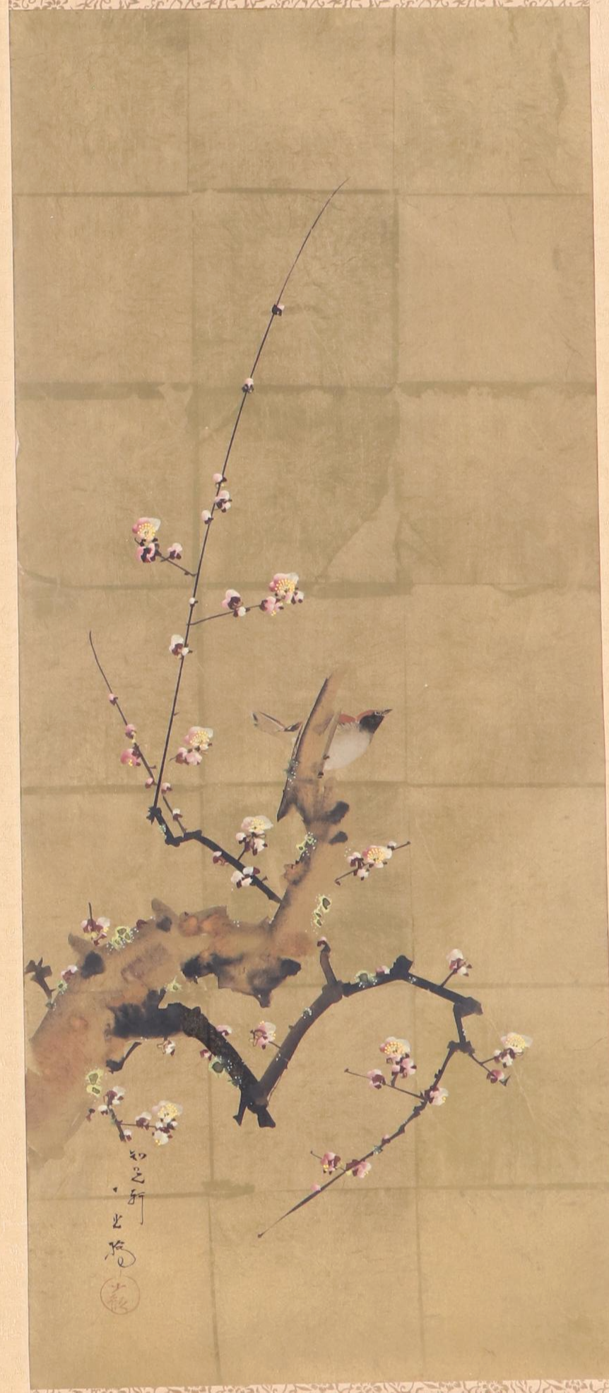 Antique Japanese Kachō-ga Kakejiku Scroll Paintings