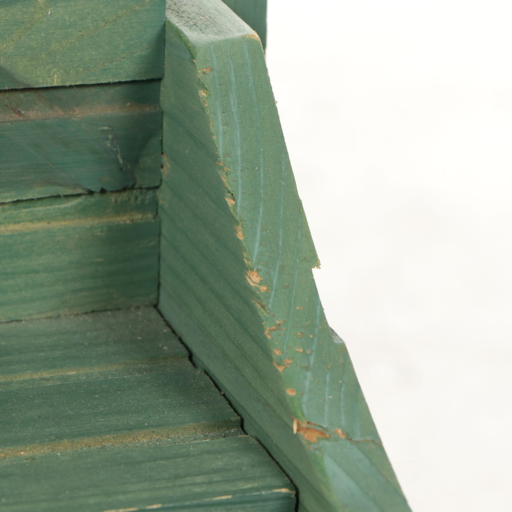 Decorative Sage Green Buckboard Wagon Garden Planter