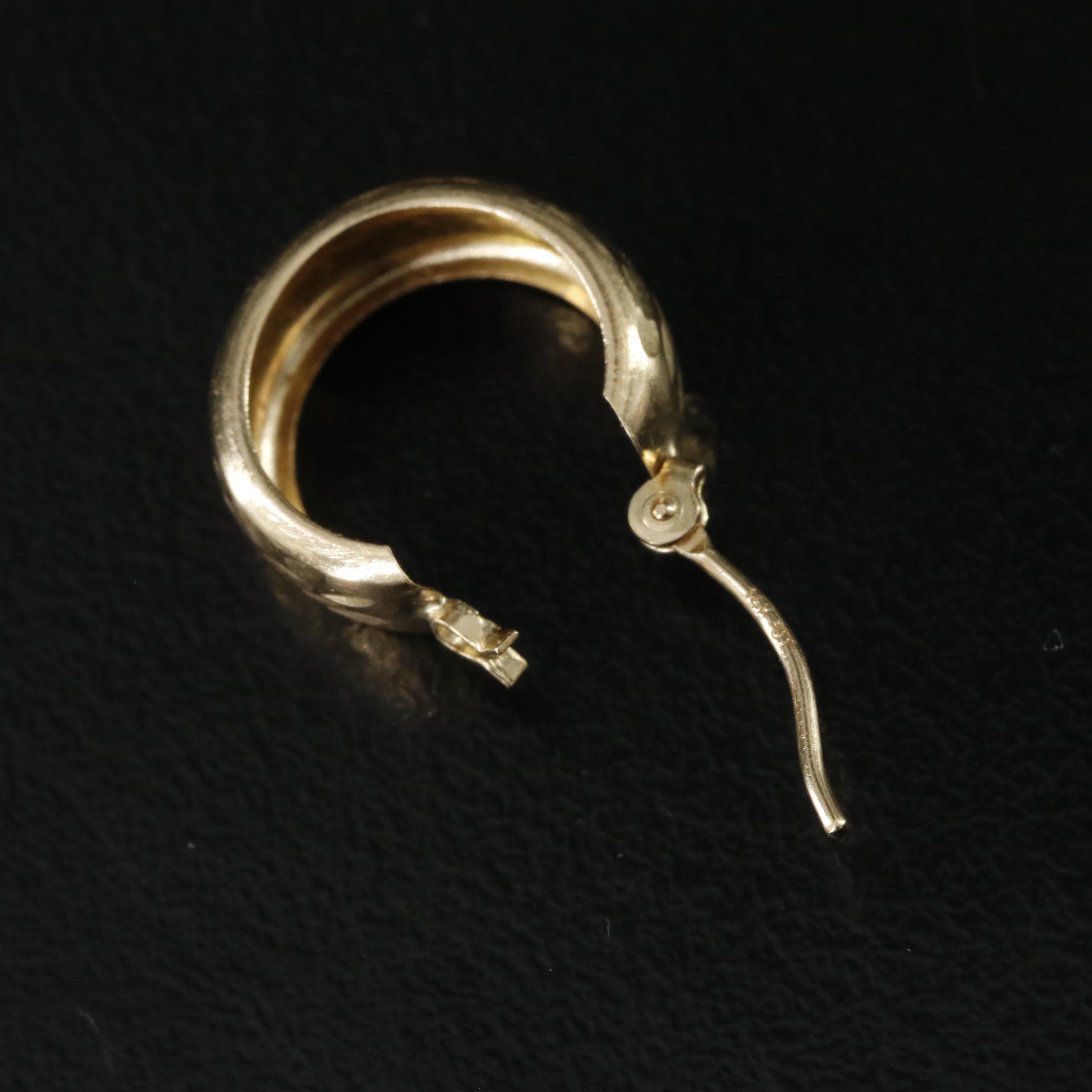 14K Earring Collection Including Pearl, CZ and Tiger's Eye