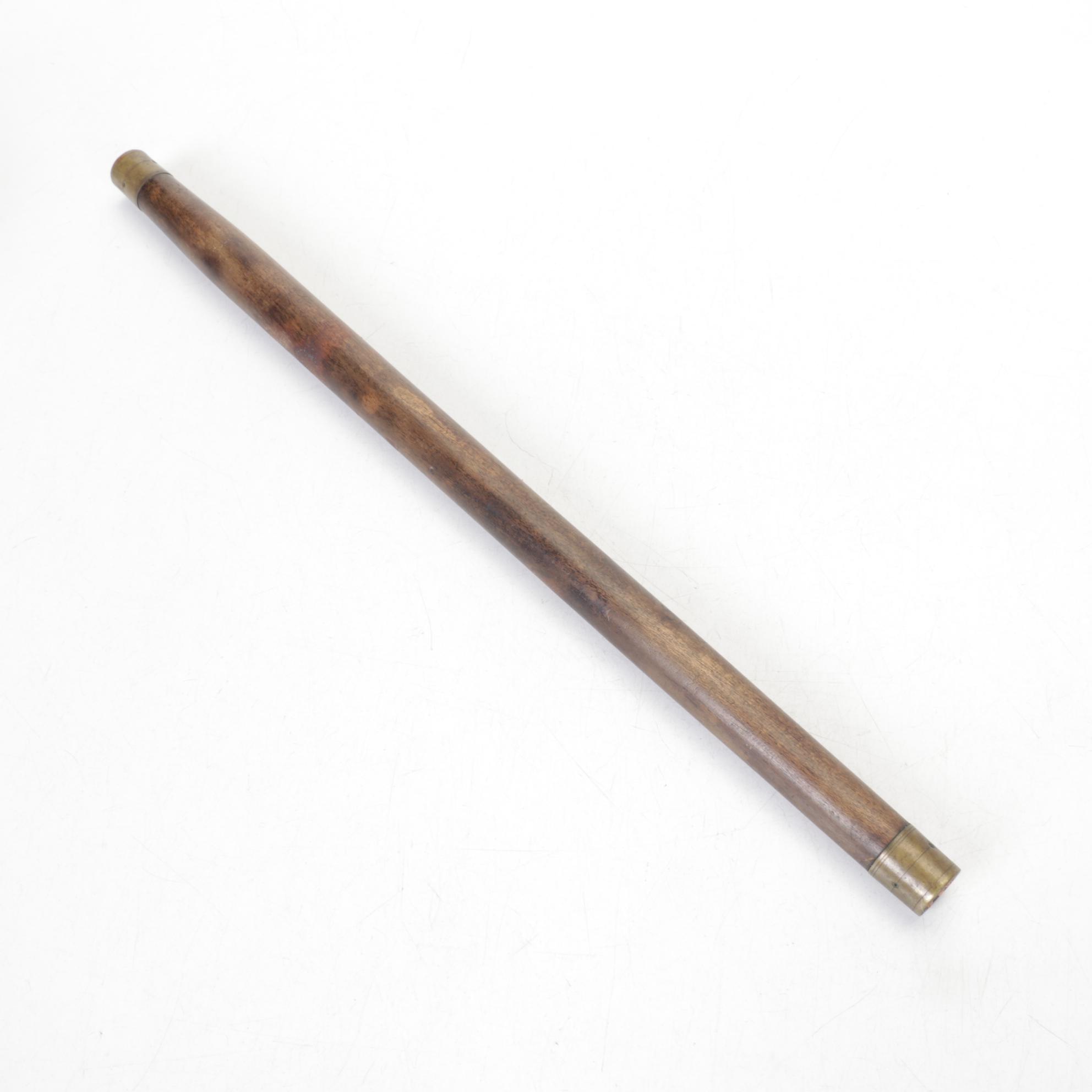 Neiman Marcus Cobalt Enamel Candlestick, Wooden Fife with Brass Caps and More