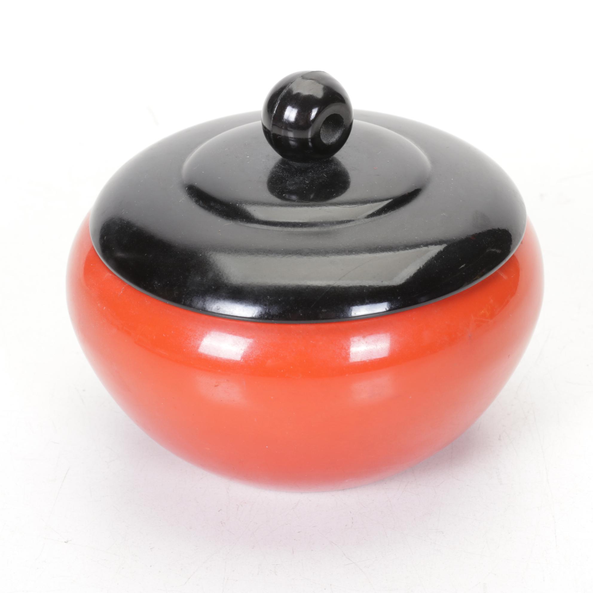 Neiman Marcus Cobalt Enamel Candlestick, Wooden Fife with Brass Caps and More