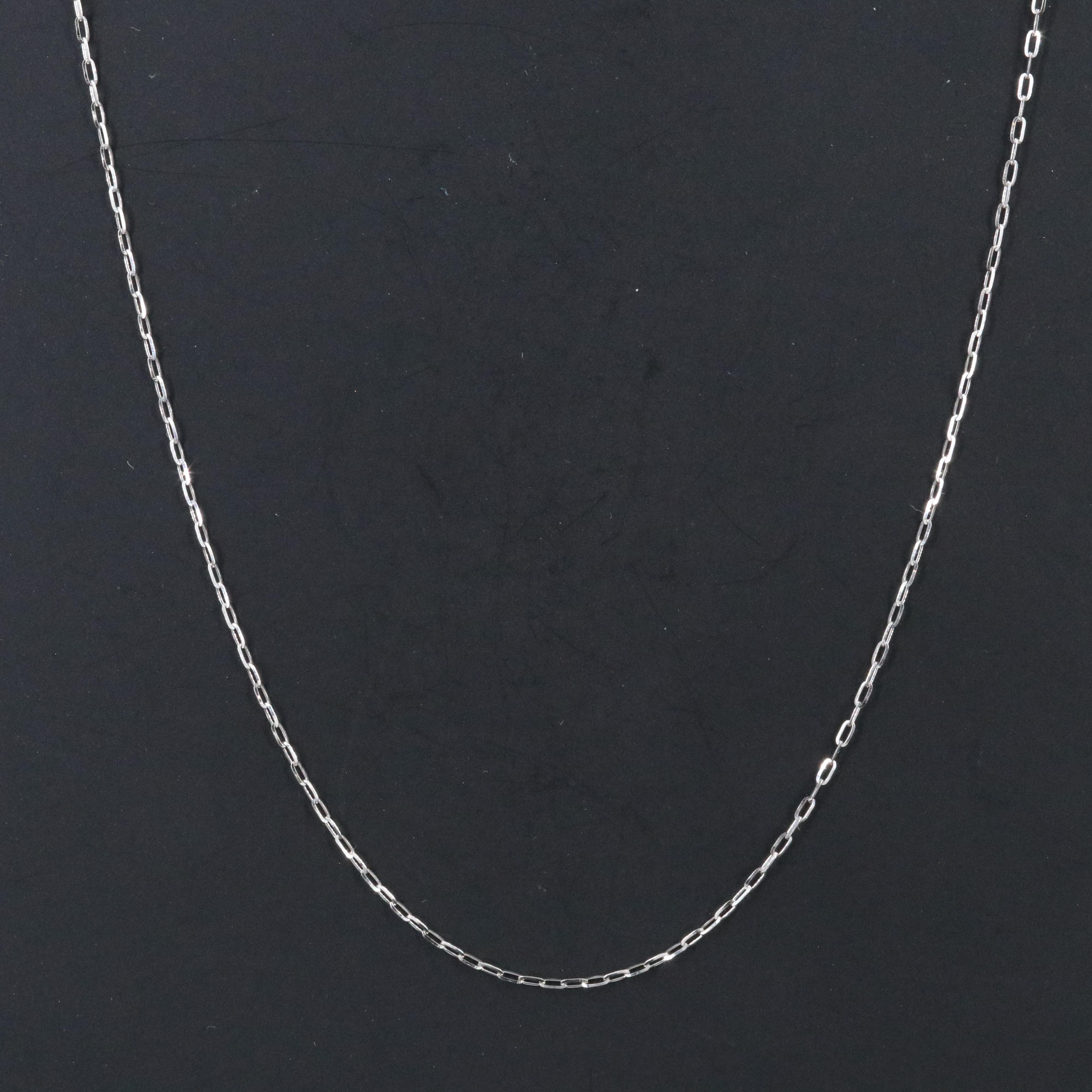 Platinum Cable Chain Necklace