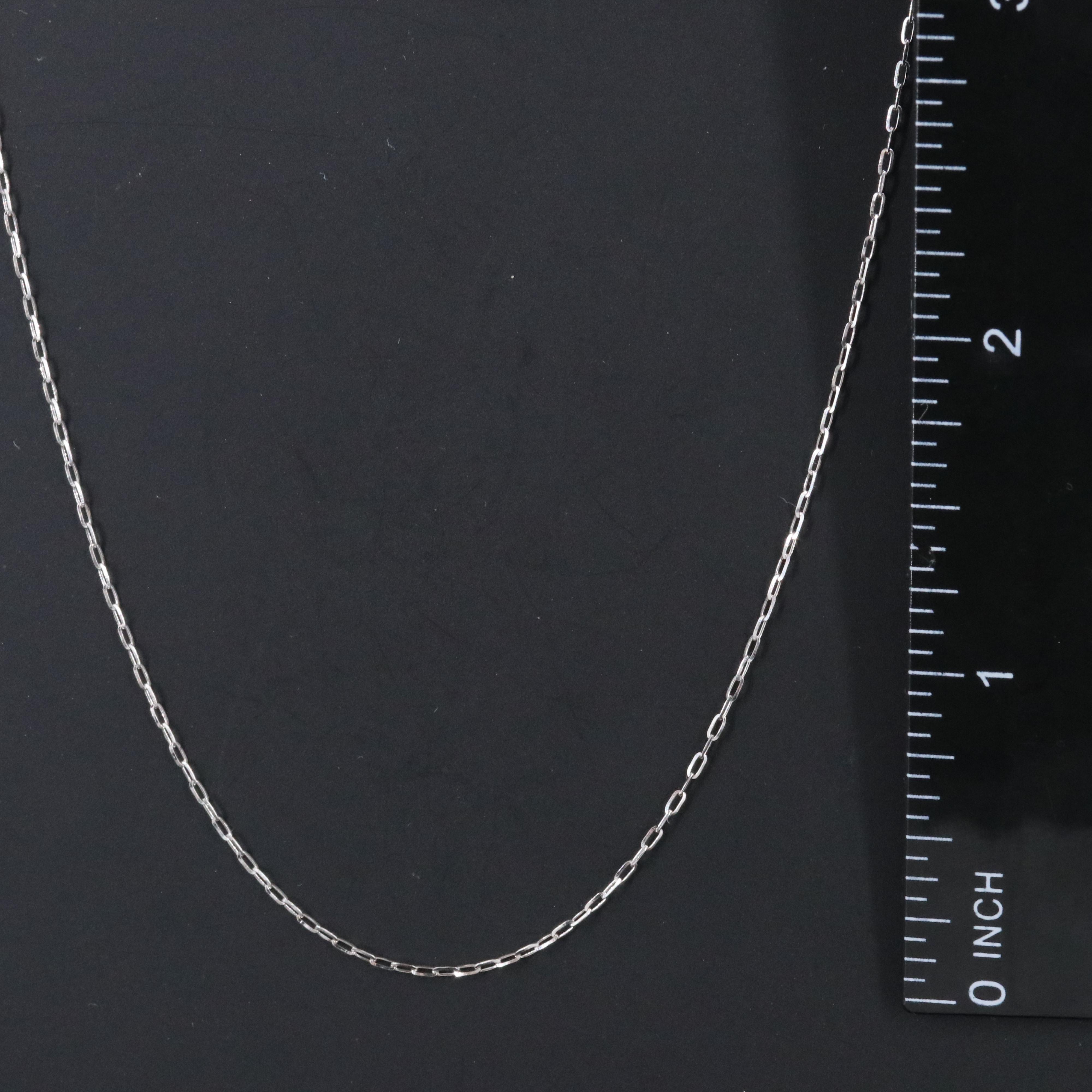 Platinum Cable Chain Necklace