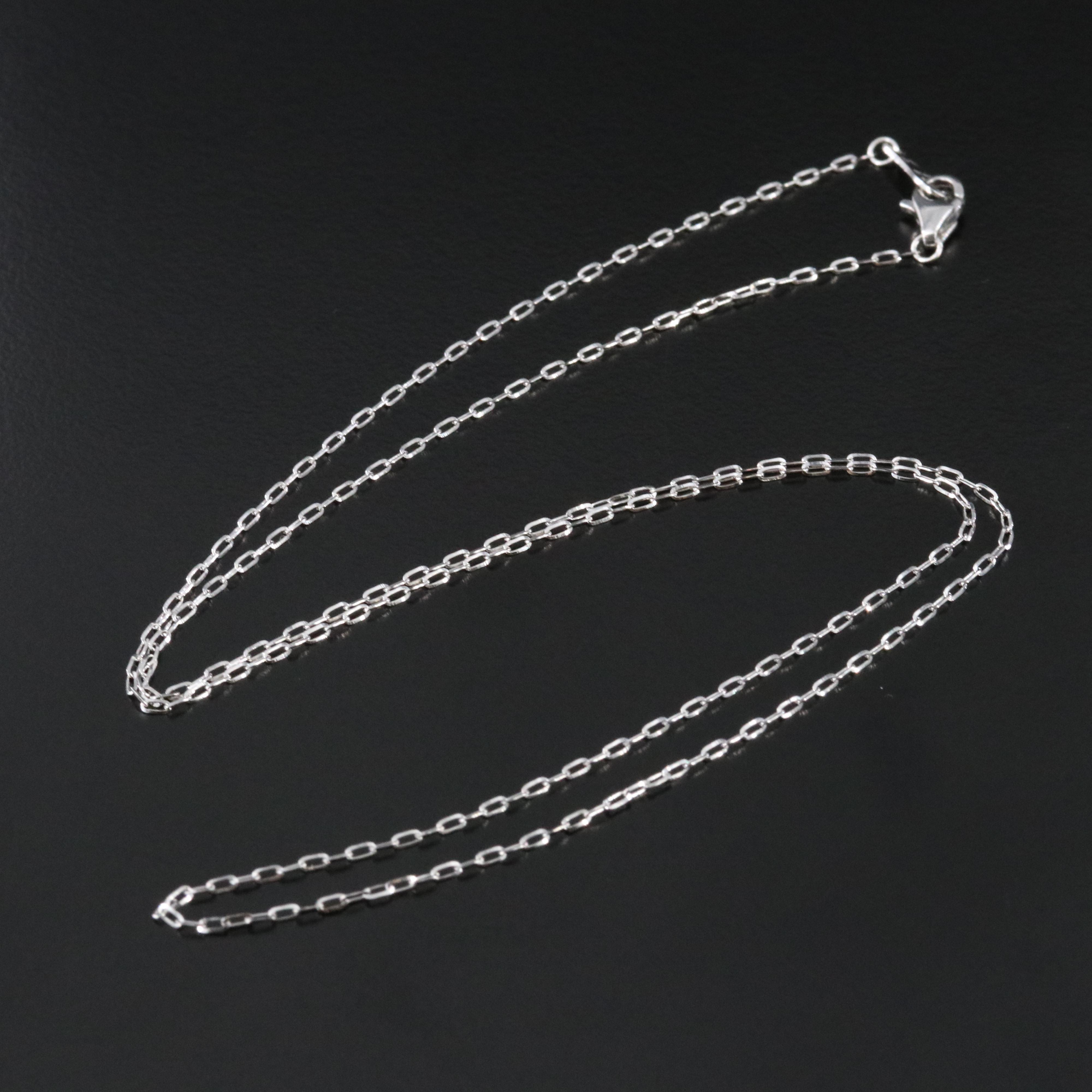 Platinum Cable Chain Necklace