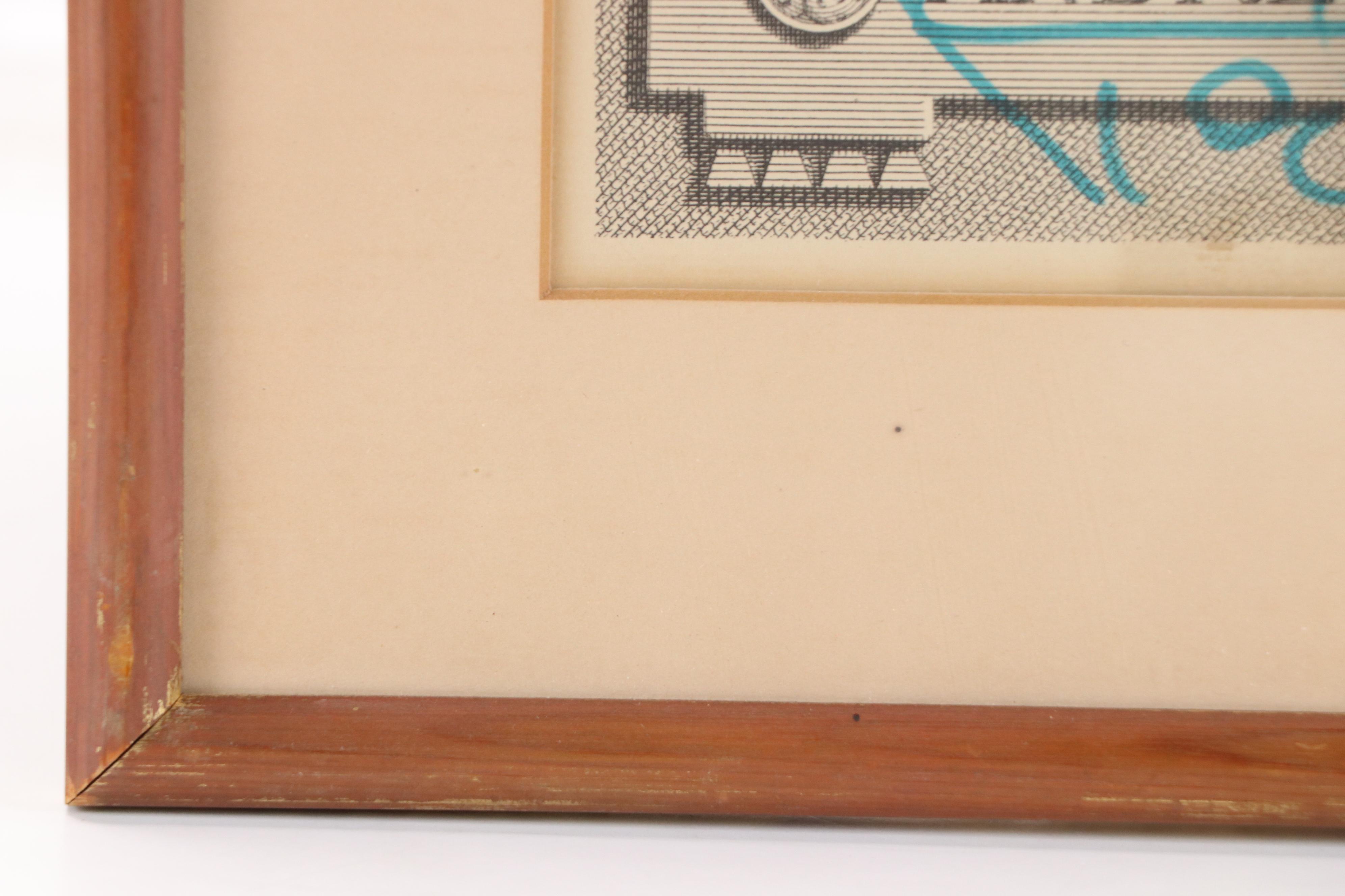 Andrés Segovia Signed Portrait Print, 1964