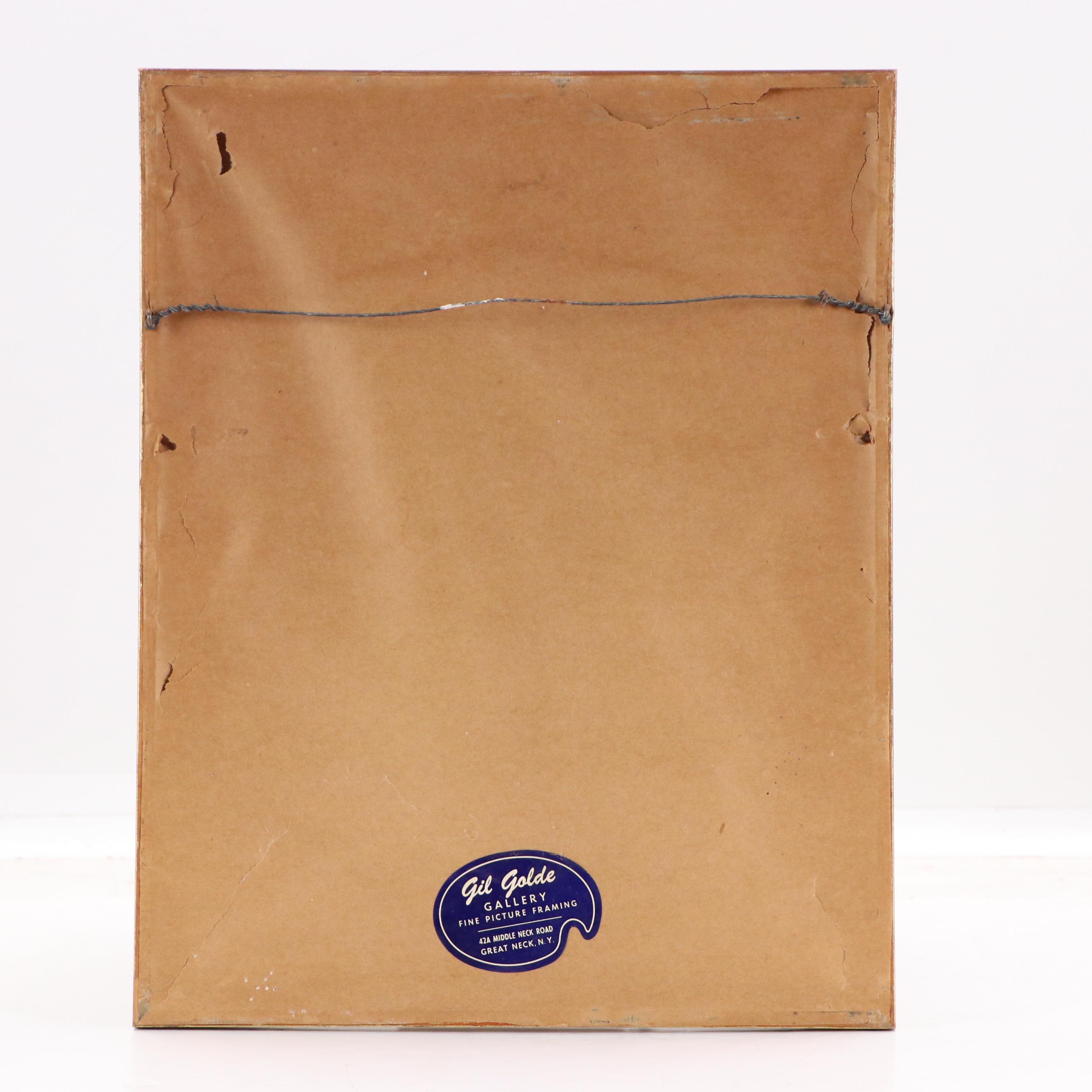 Andrés Segovia Signed Portrait Print, 1964