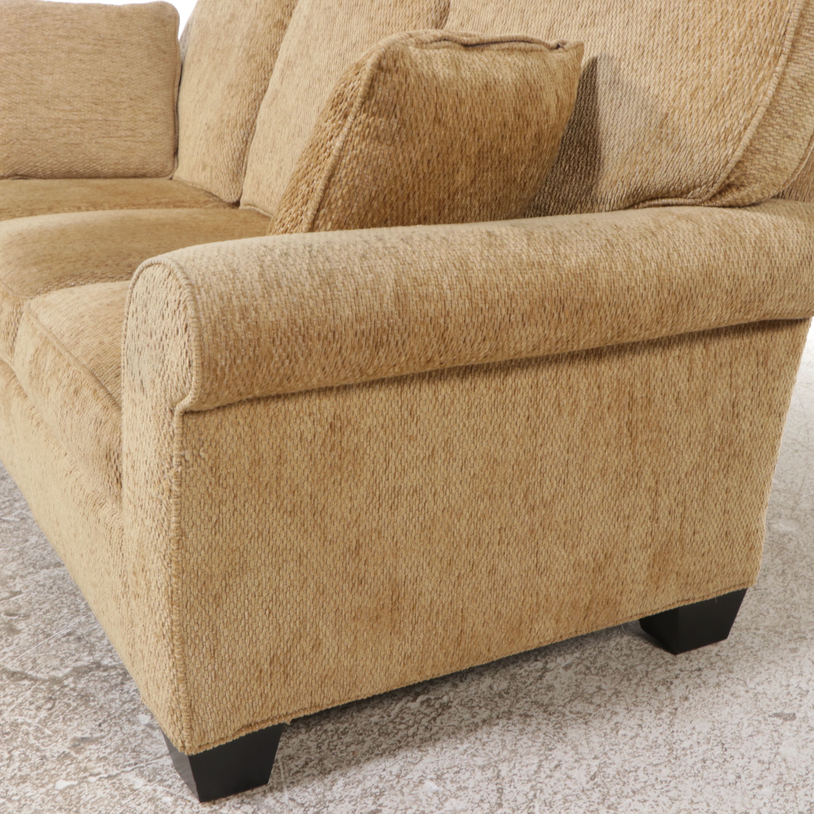 Woven Tawney Sofa, Late 20th/Early 21st Century