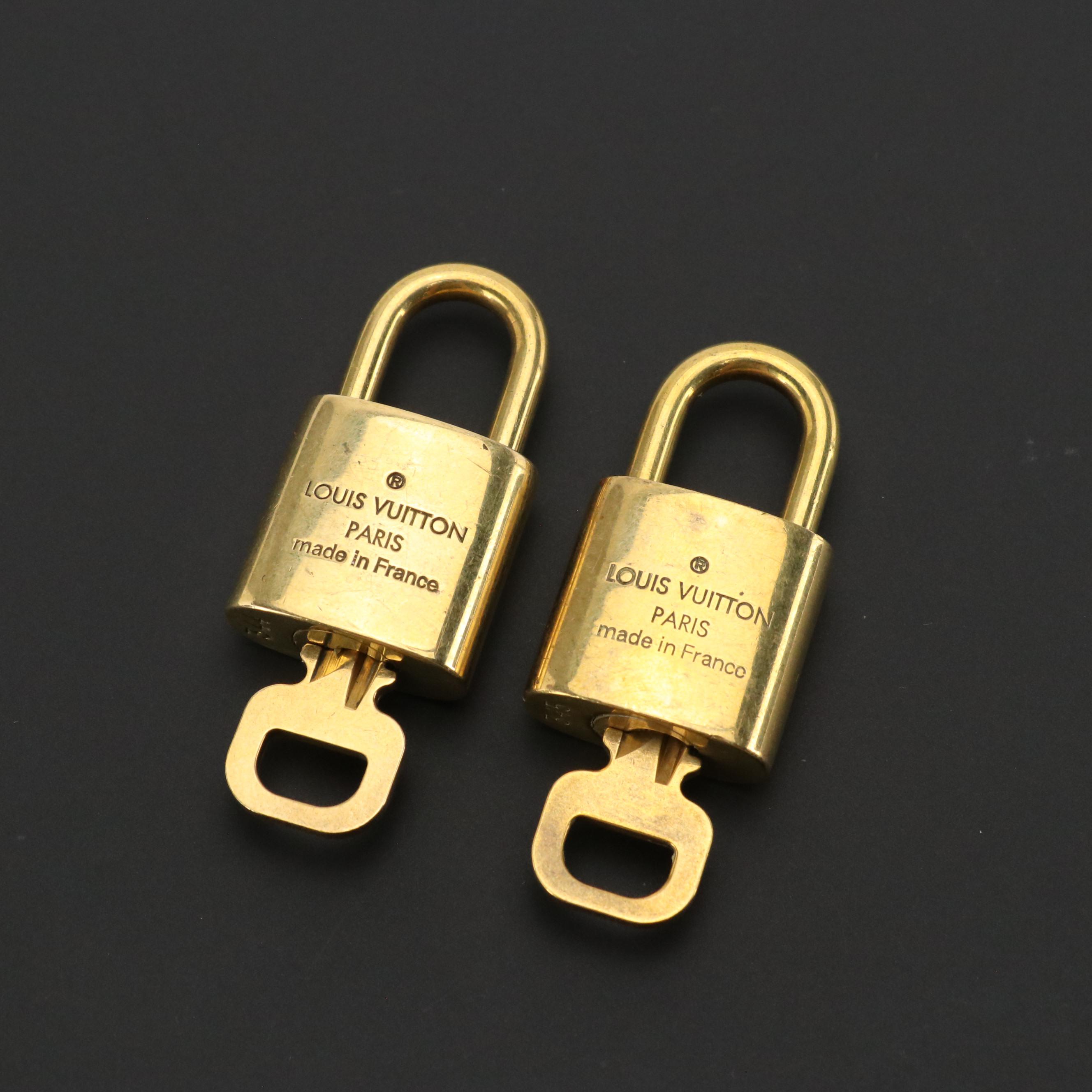 Louis Vuitton 300-Series Brass Padlock and Key Sets