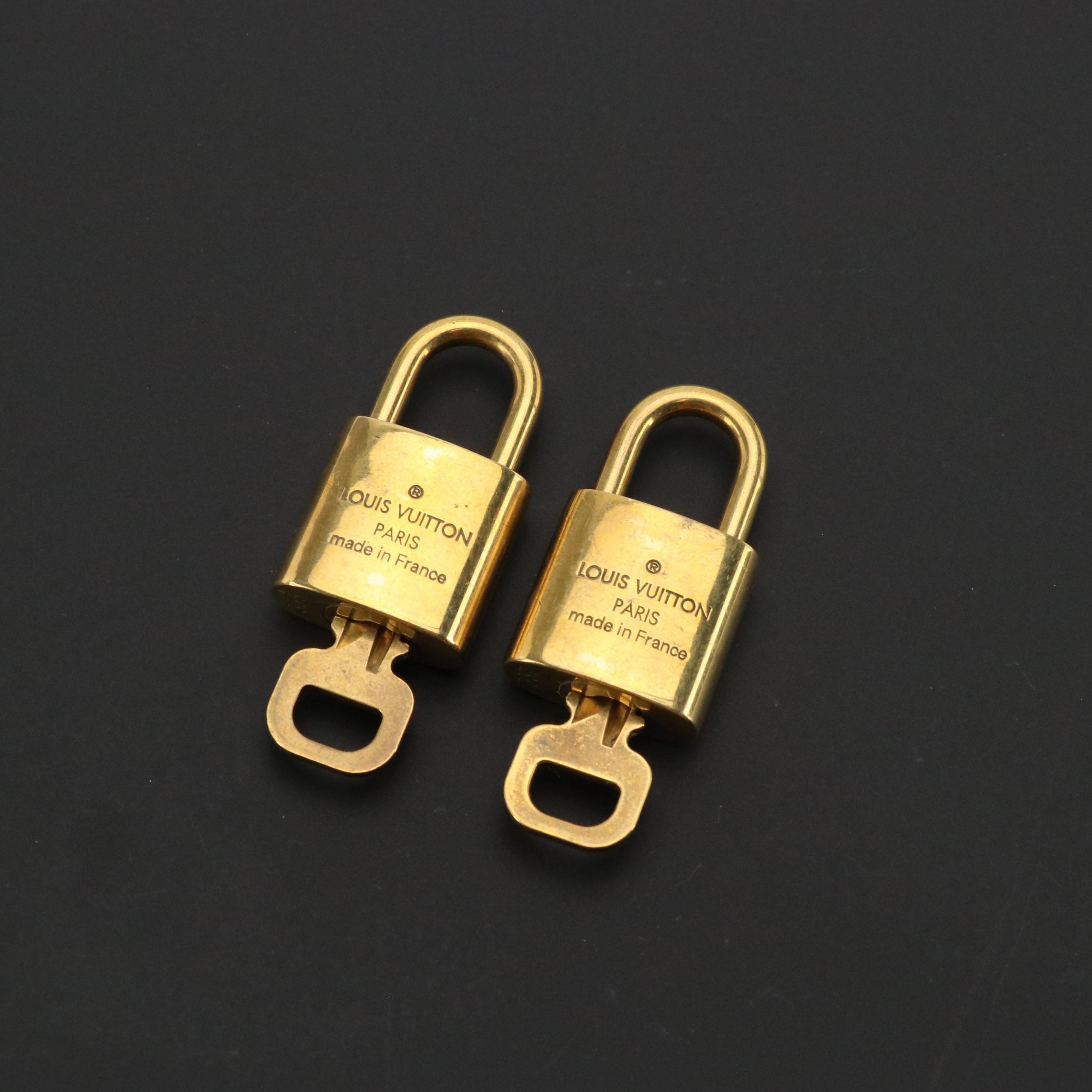 Louis Vuitton 300-Series Brass Padlock and Key Sets