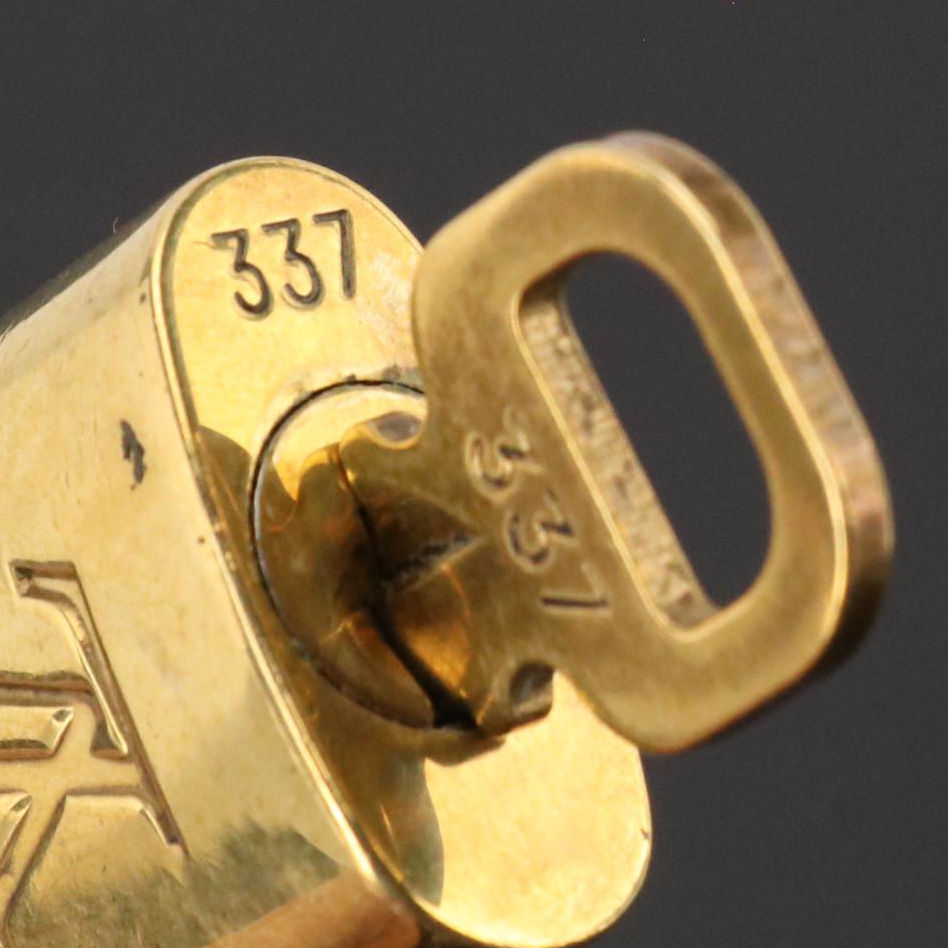 Louis Vuitton 300-Series Brass Padlock and Key Sets
