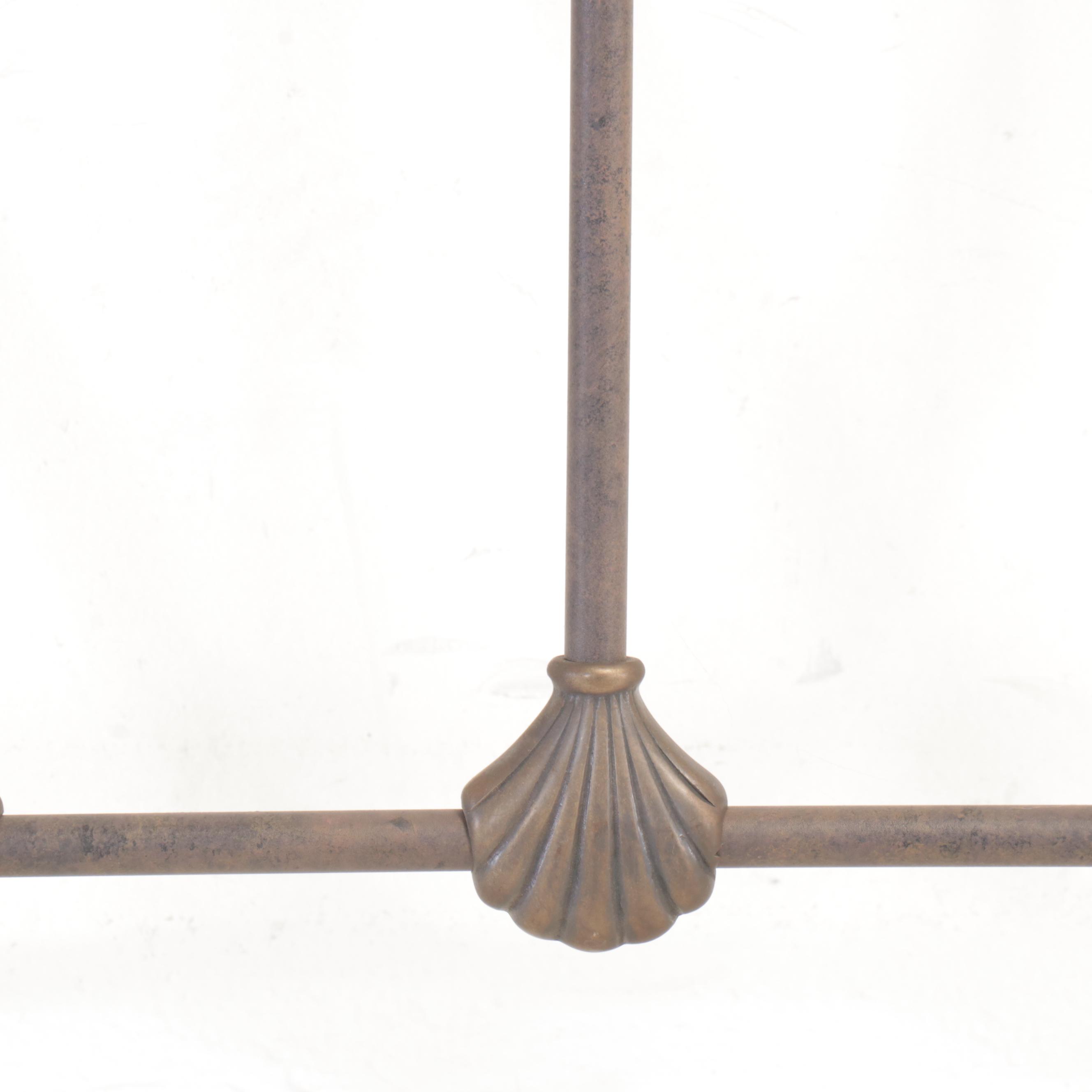 King Size Brass Headboard and Footboard, Late 20th Century