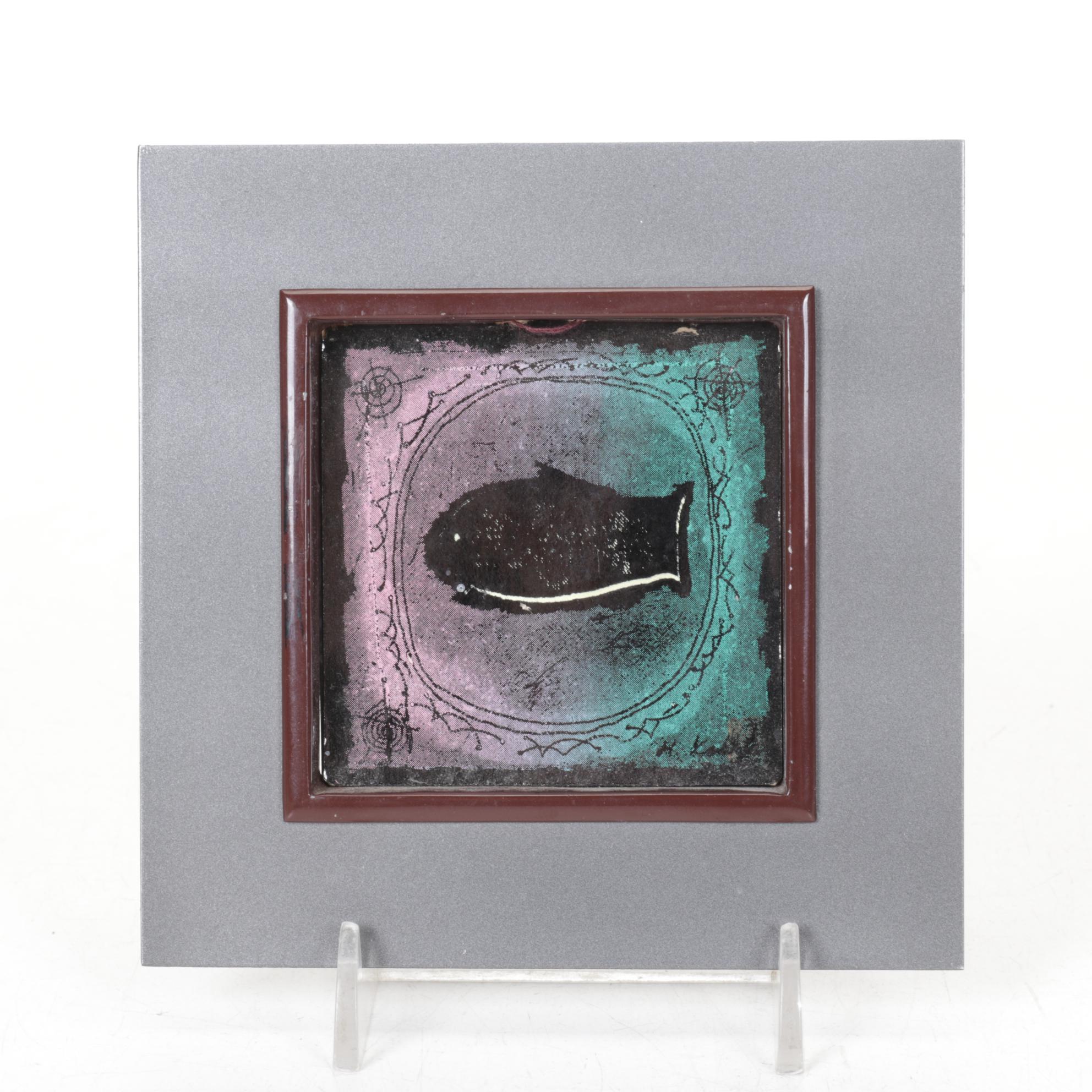 Illuminart "The May Queen" Night Light with Metal Prints of Fish