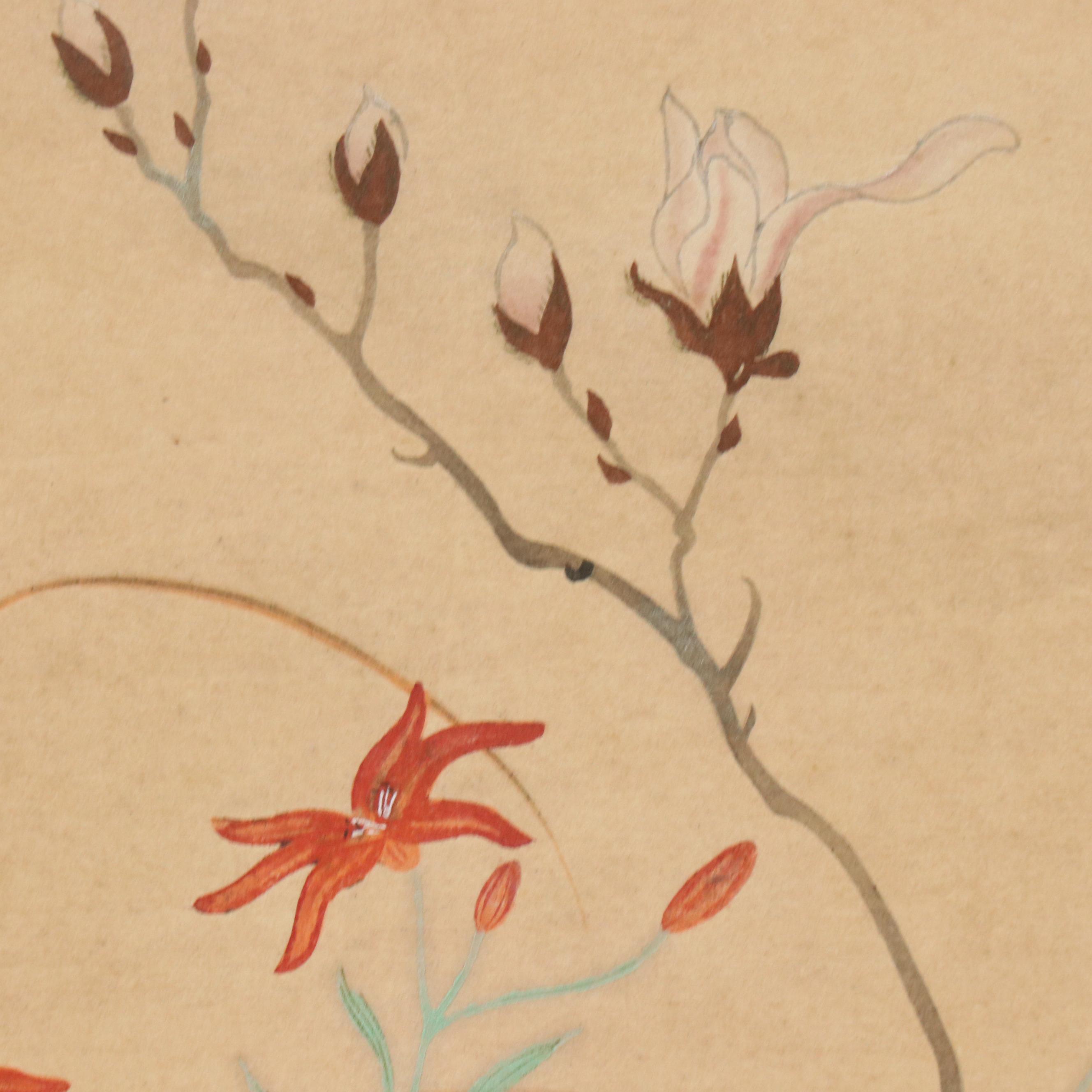 Woodblock After Sakai Hōitsu from "Birds and Flowers of the Four Seasons"