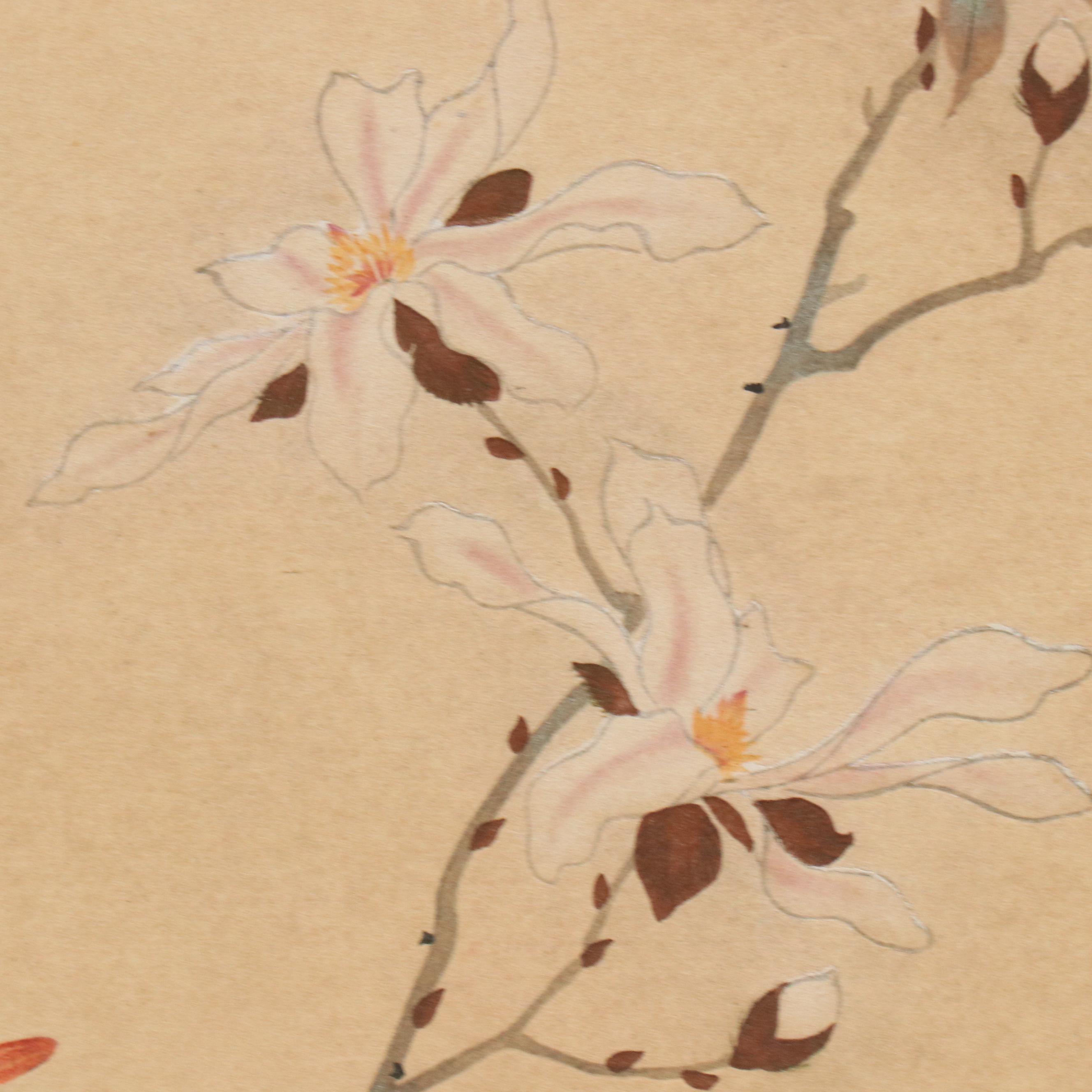 Woodblock After Sakai Hōitsu from "Birds and Flowers of the Four Seasons"