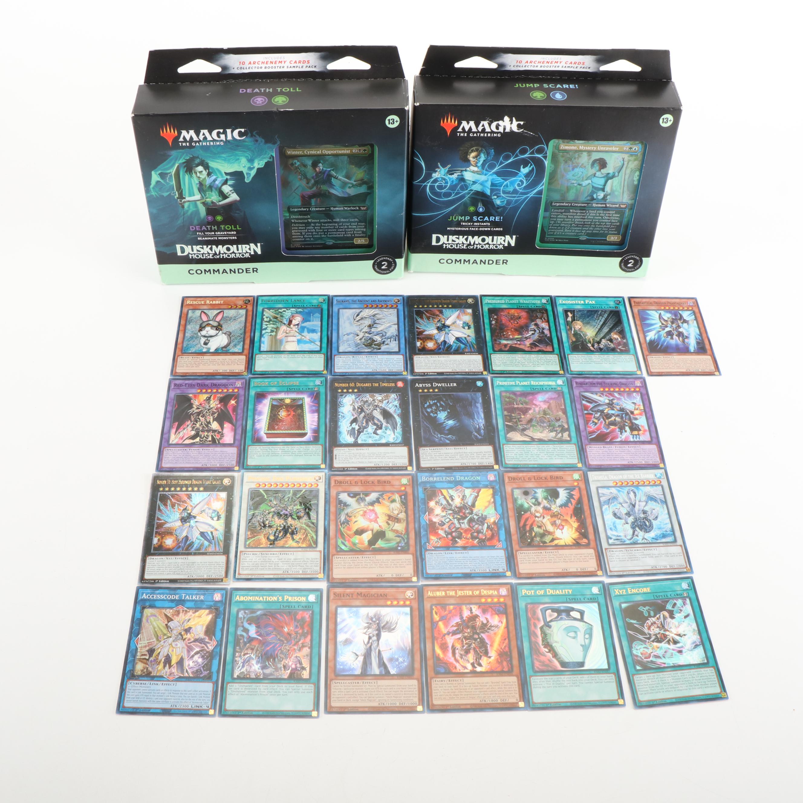Sealed Magic: The Gathering Box with Yu-Gi-Oh! Cards, Early 21st Century