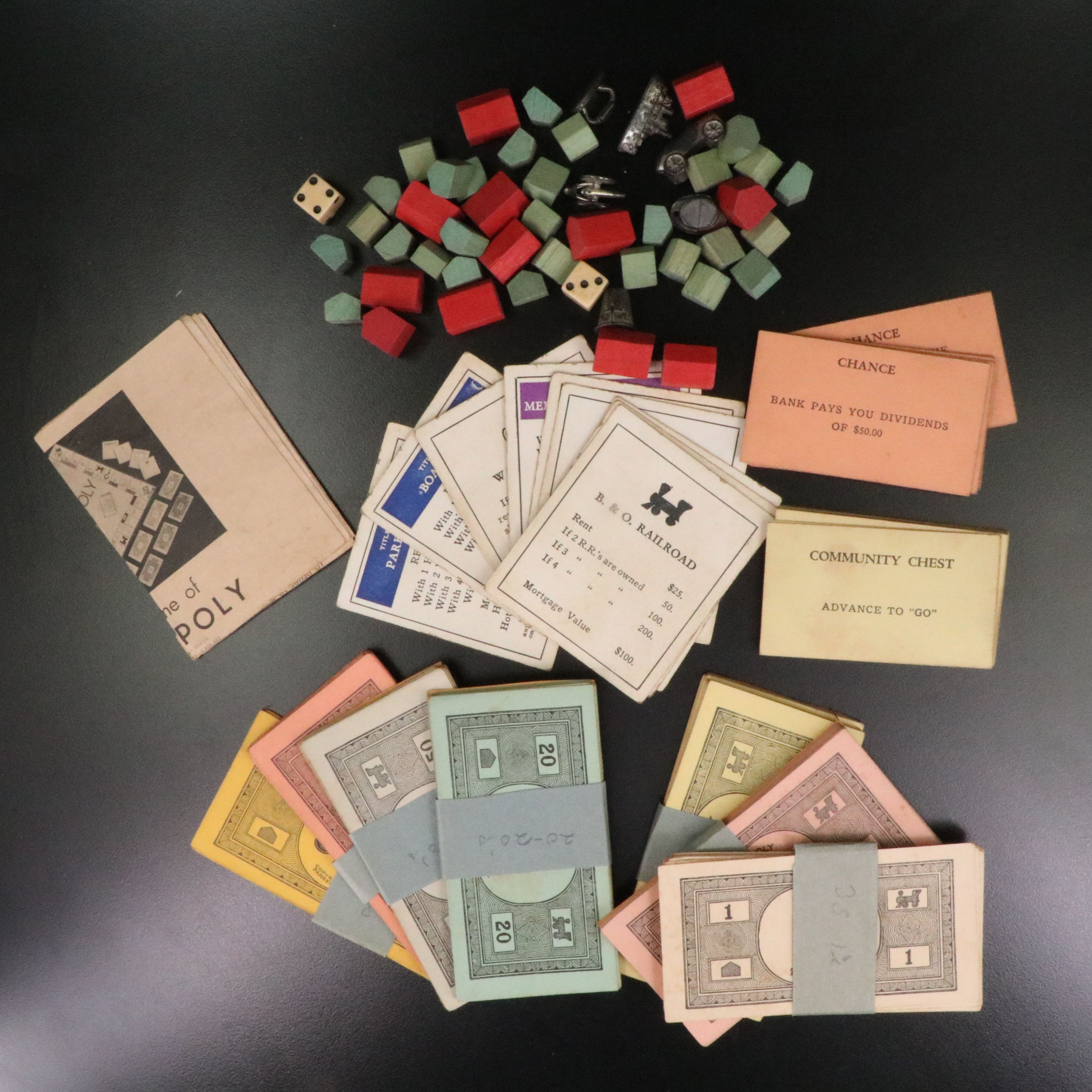 Parker Brothers "Monopoly" Board Game, Mid-20th Century