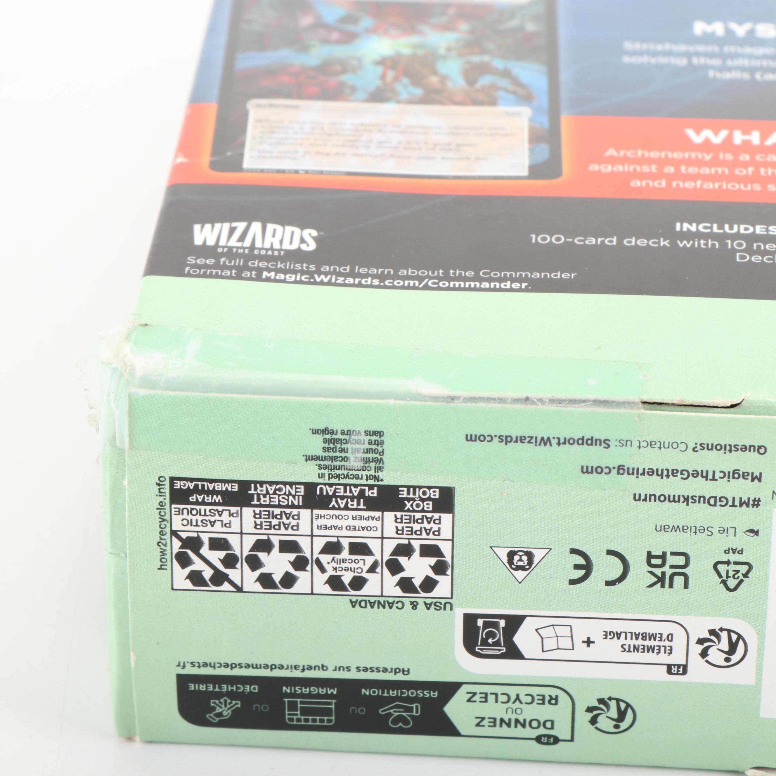 Sealed Magic: The Gathering Box with Yu-Gi-Oh! Cards, Early 21st Century