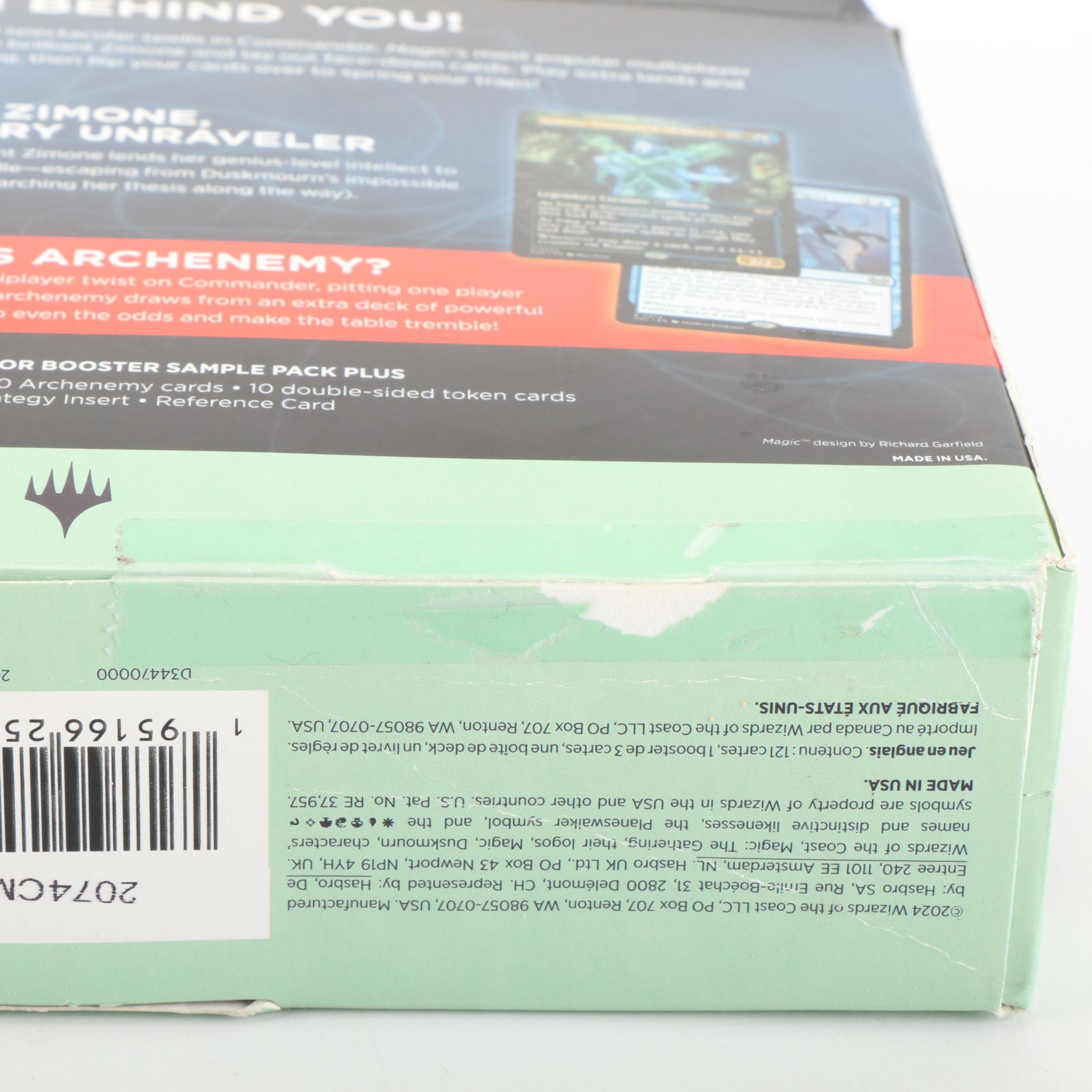 Sealed Magic: The Gathering Box with Yu-Gi-Oh! Cards, Early 21st Century