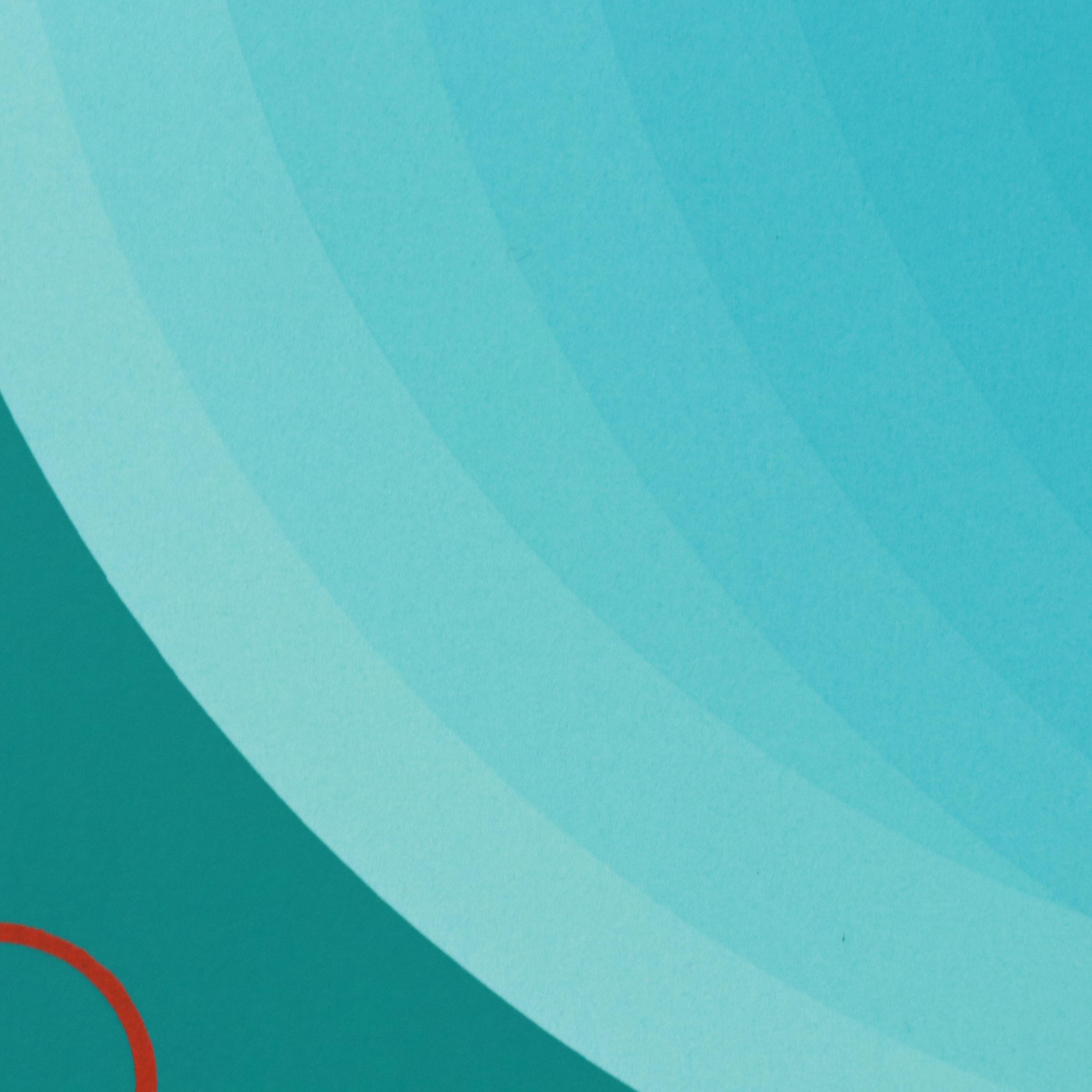 Nobuteru Shimotakahara Op Art Serigraph "Composition of Time and Space"