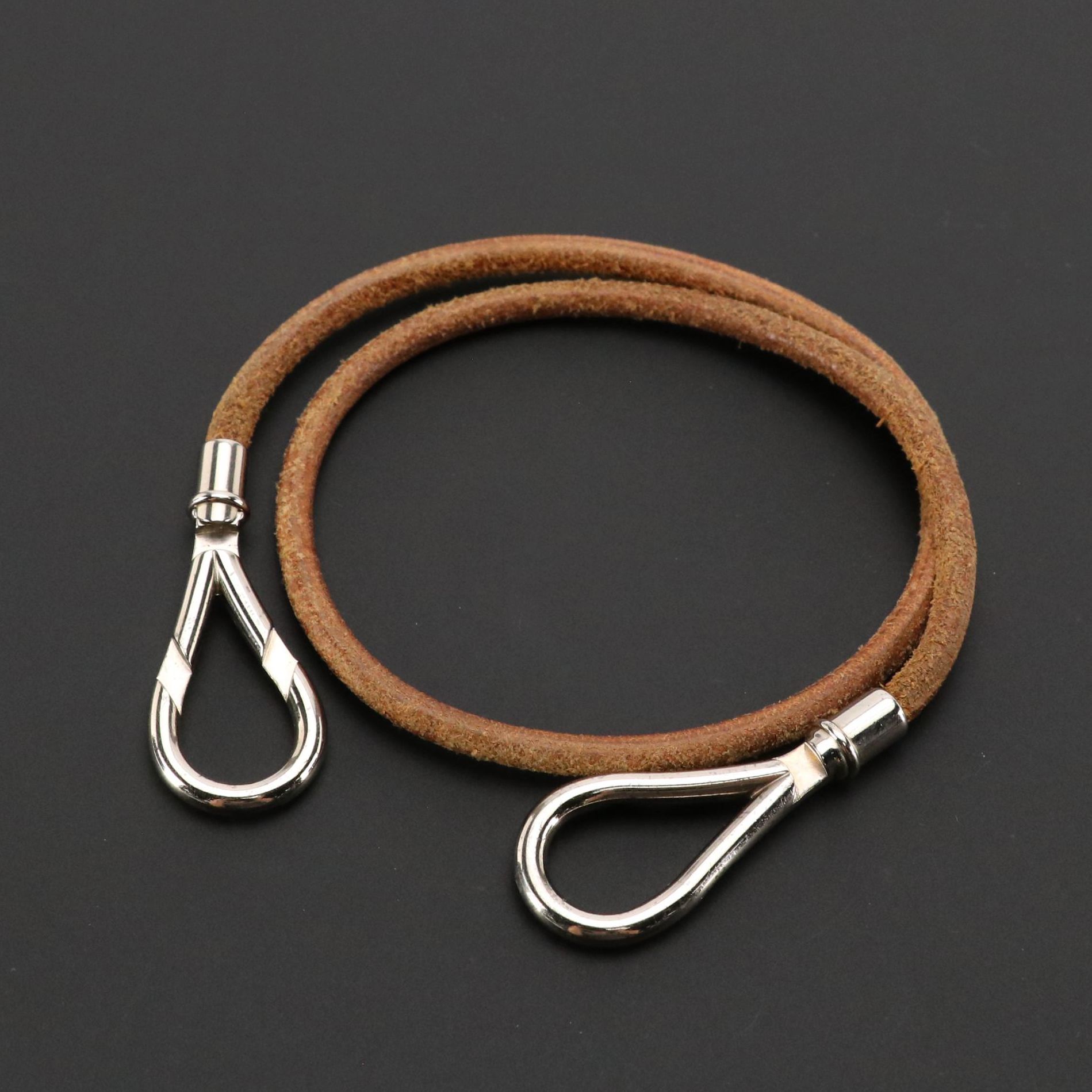 Hermès Atame Double Tour Leather Bracelet