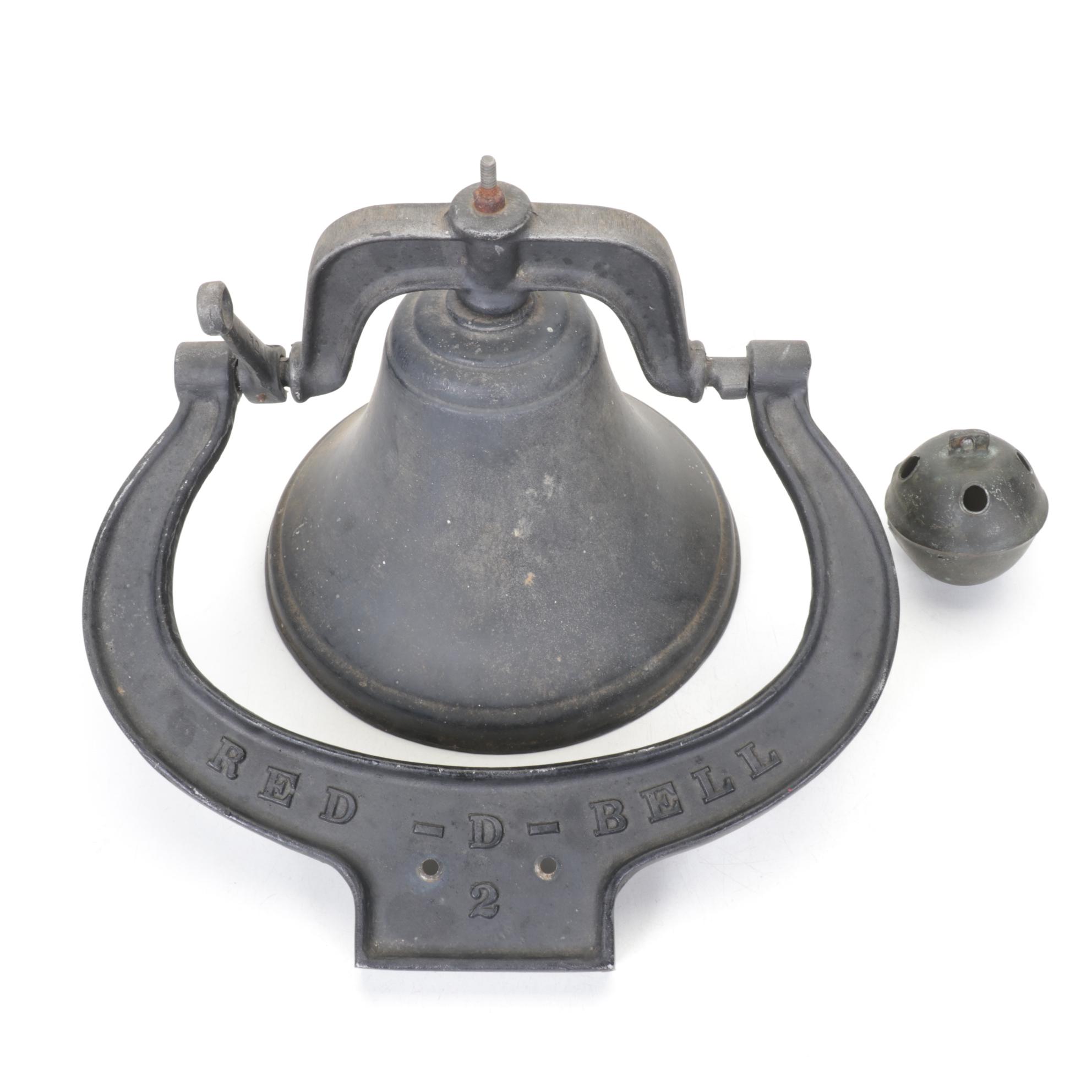Cast Iron Red-D-Bell Cup Bell & Crotal