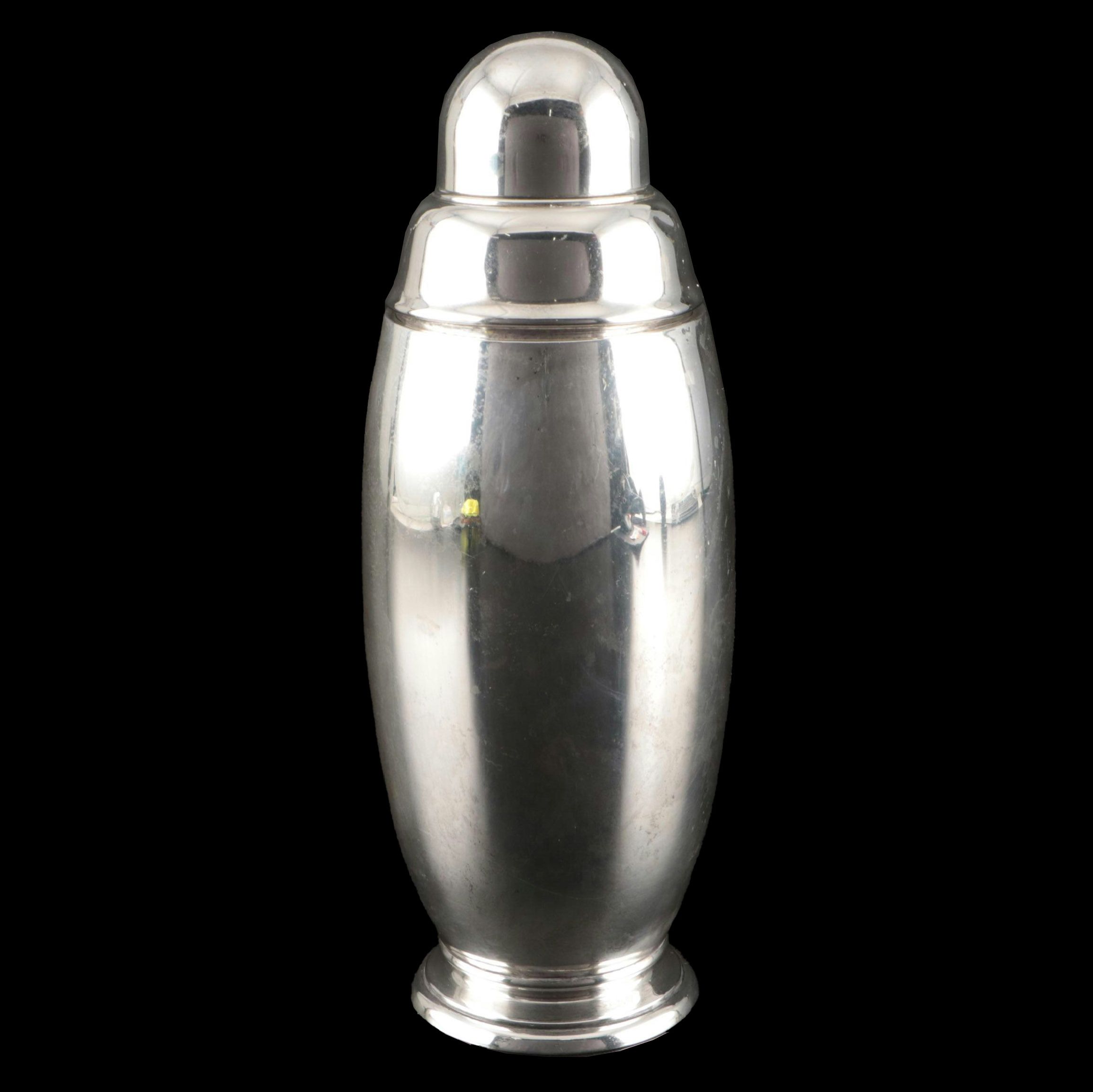 Art Deco Sterling Silver Cocktail Shaker, 20th Century