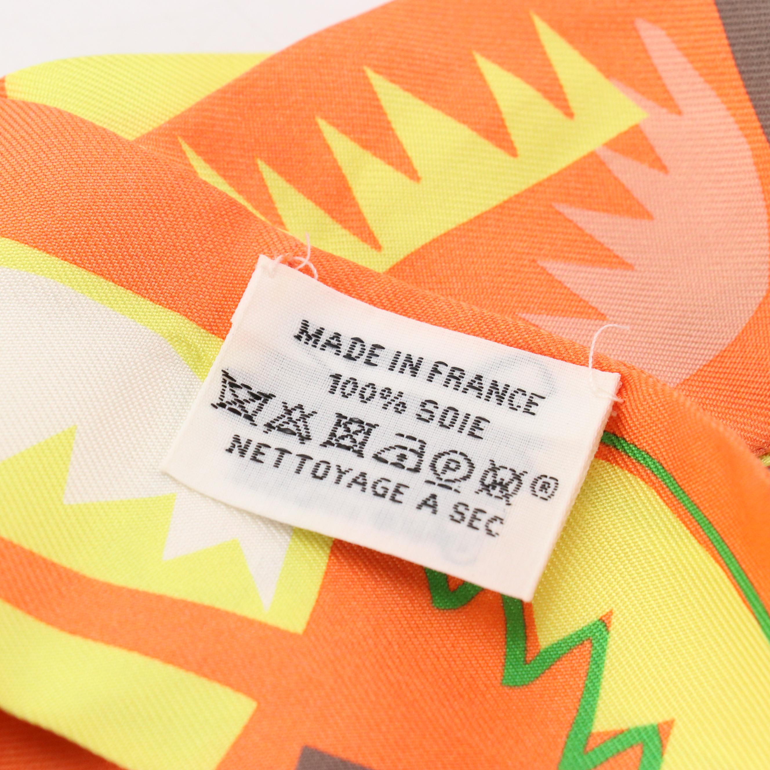 Hermès "Sea, Surf and Fun" Twilly Scarf in Silk with Box