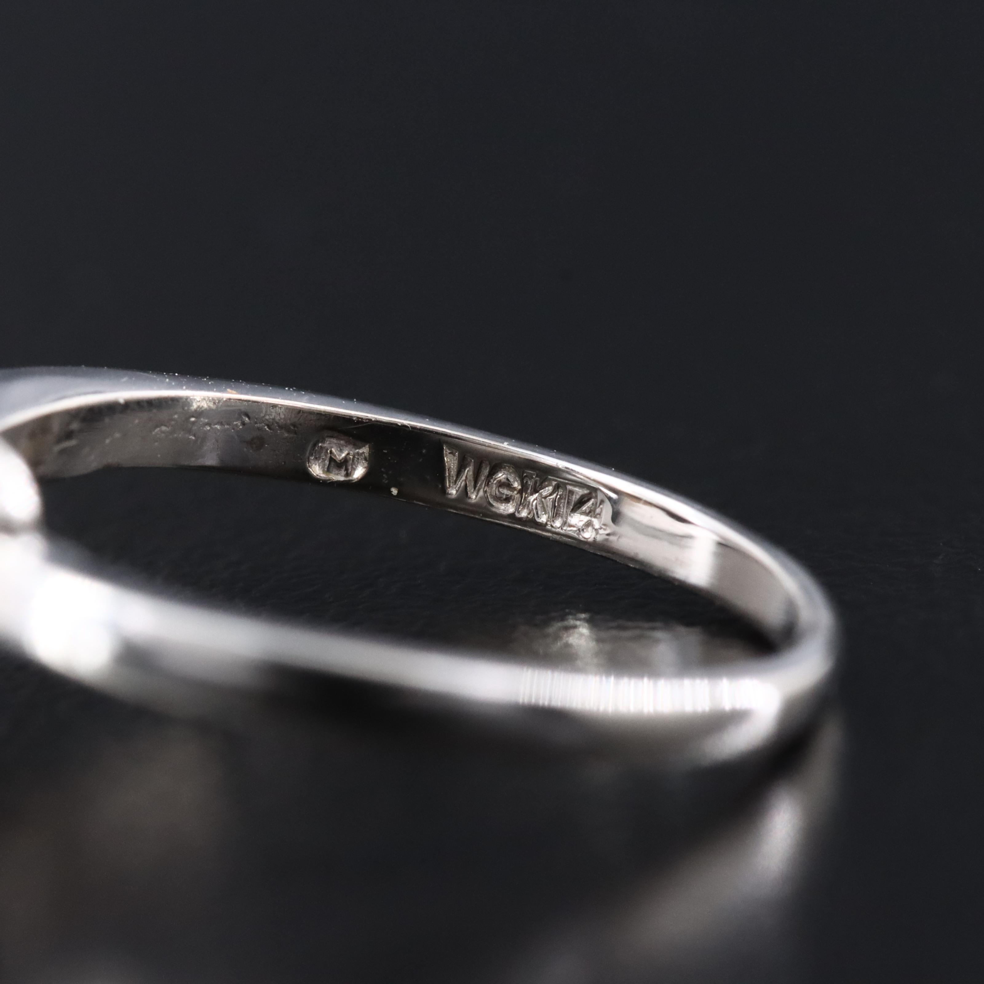 Vintage Mikimoto 14K Pearl Solitaire Ring