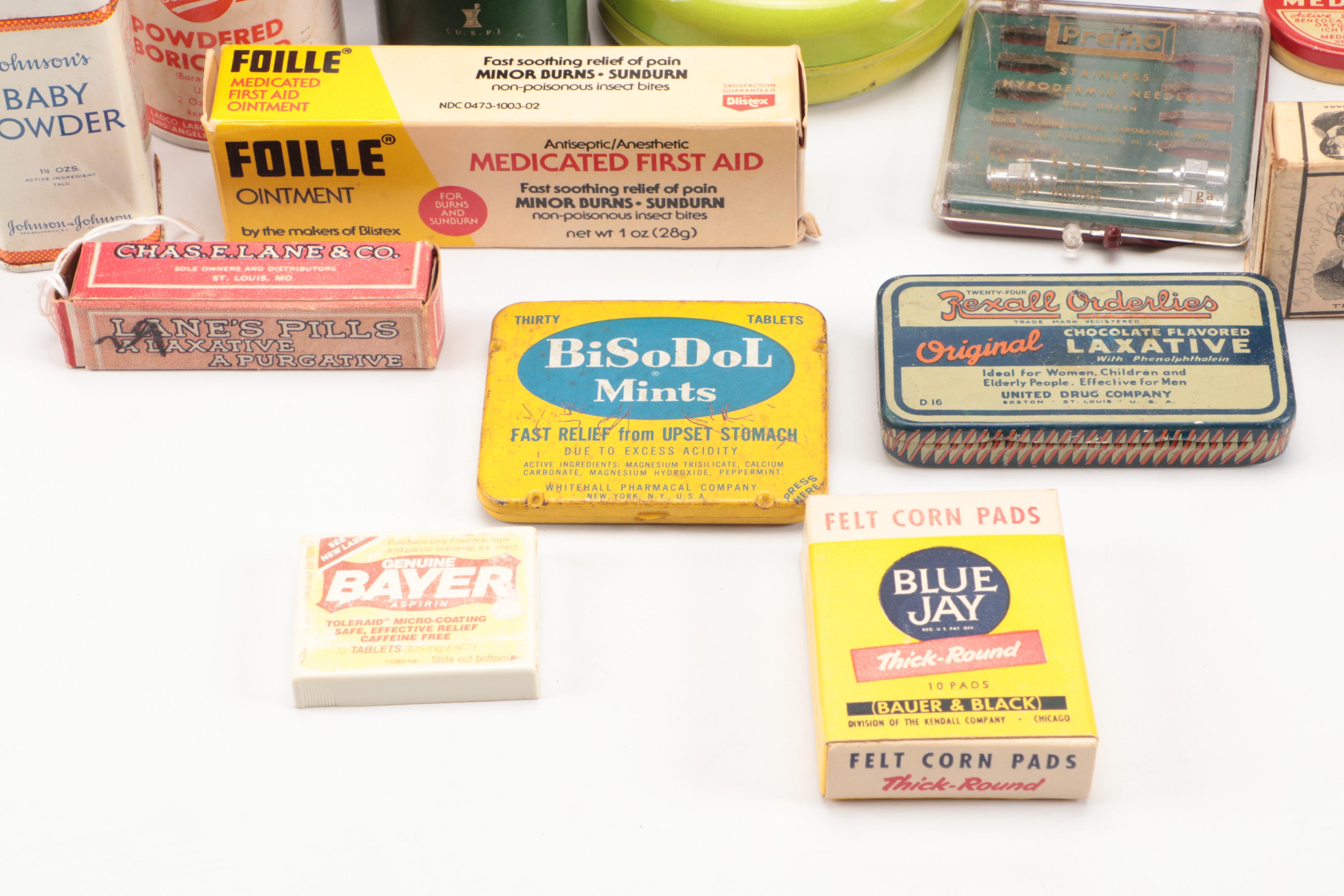 Rexall Metal First-Aid Kit, Powders, Ointments & Other Personal Care Products