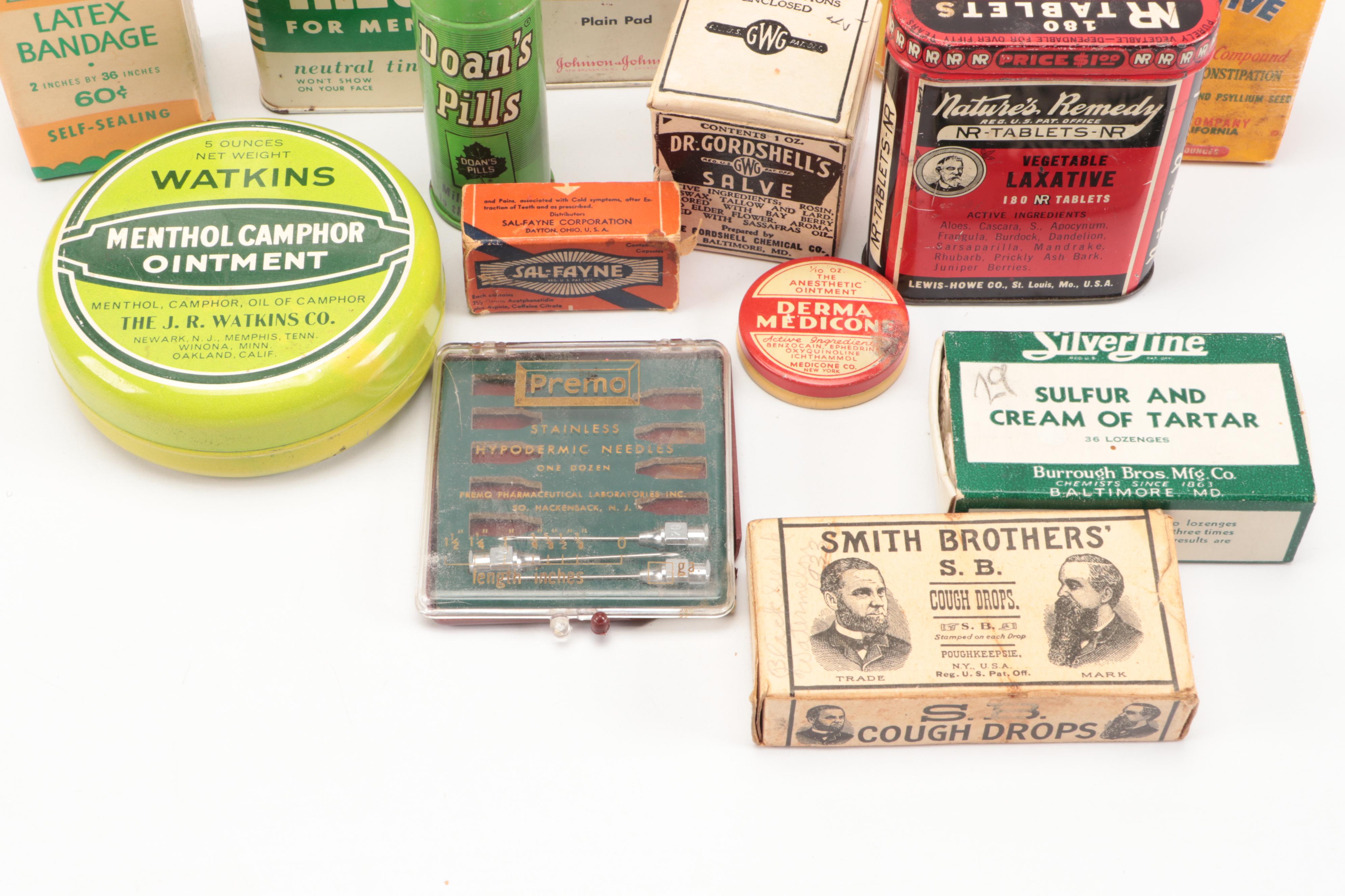 Rexall Metal First-Aid Kit, Powders, Ointments & Other Personal Care Products