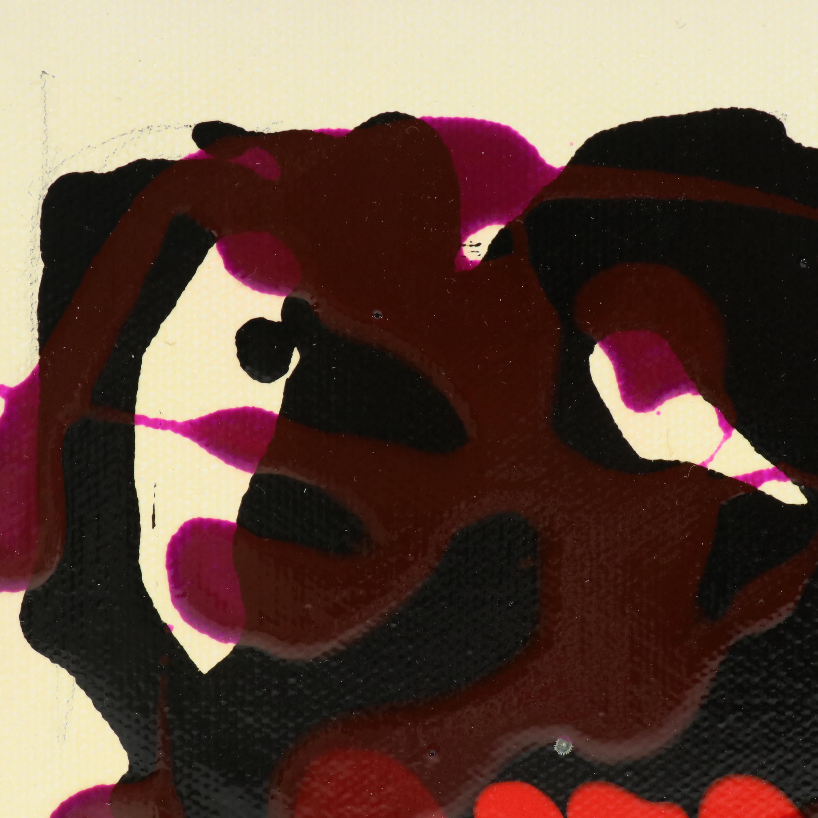 Robert R. Lackney Abstract Acrylic Painting, 21st Century