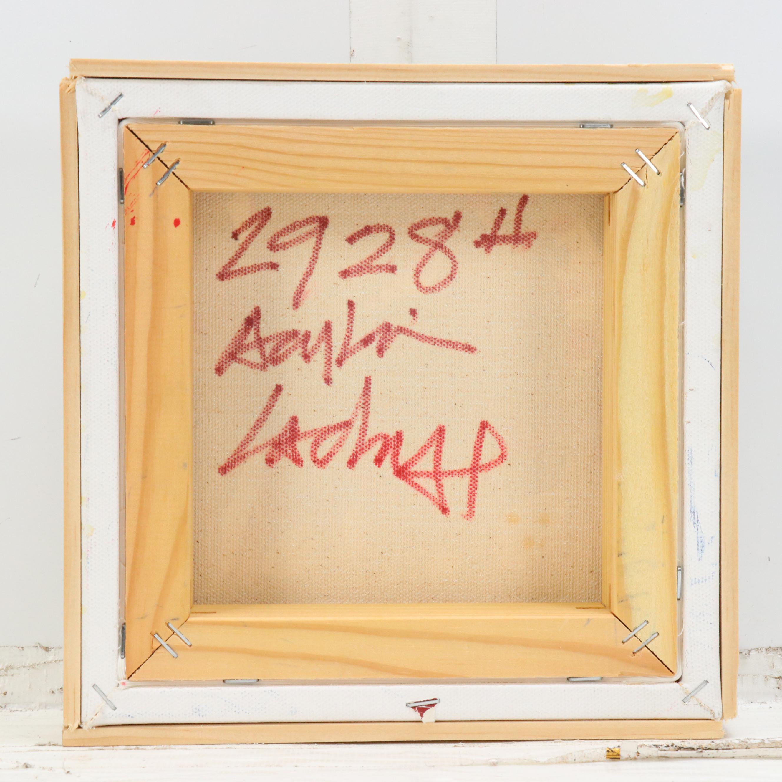 Robert R. Lackney Abstract Acrylic Painting, 21st Century