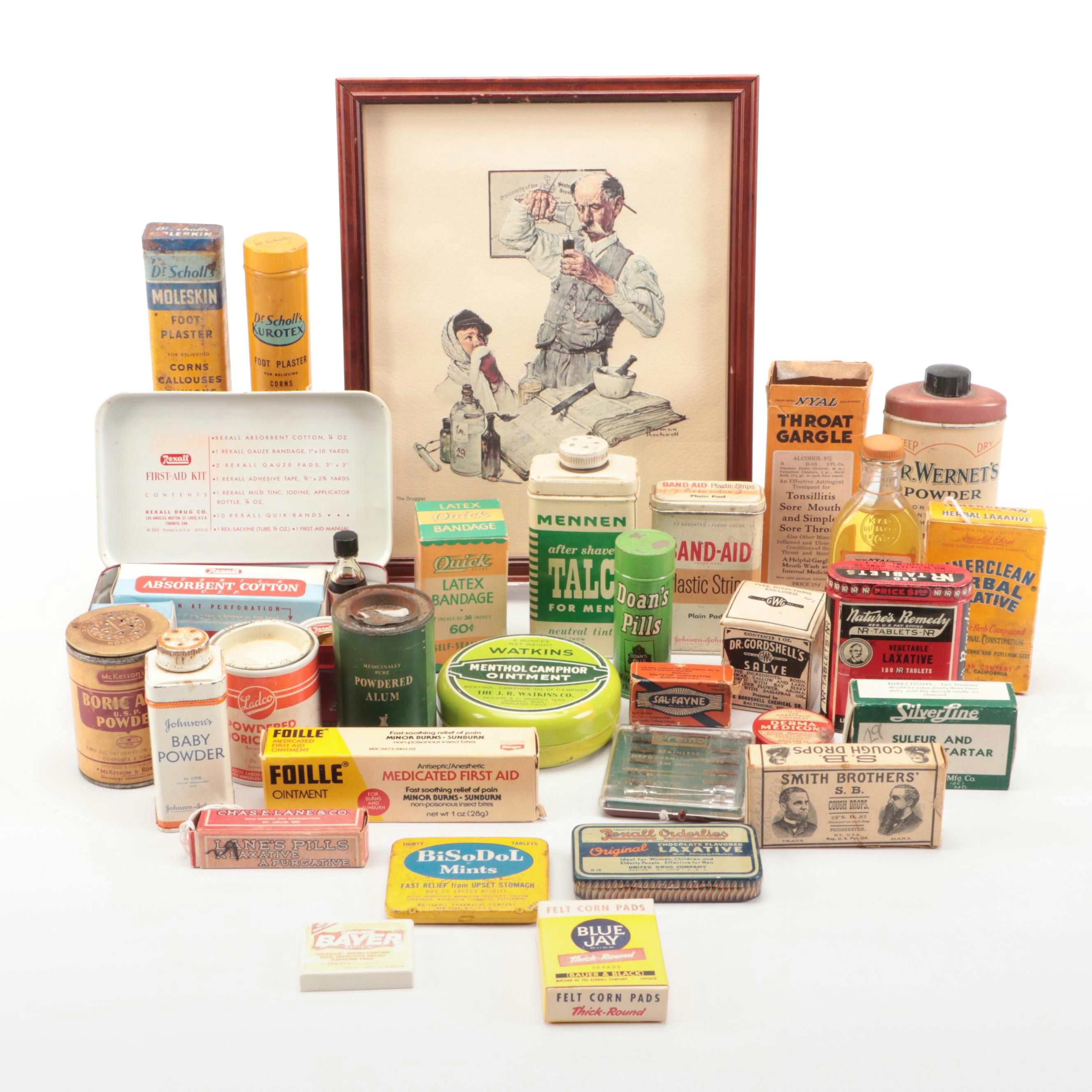 Rexall Metal First-Aid Kit, Powders, Ointments & Other Personal Care Products