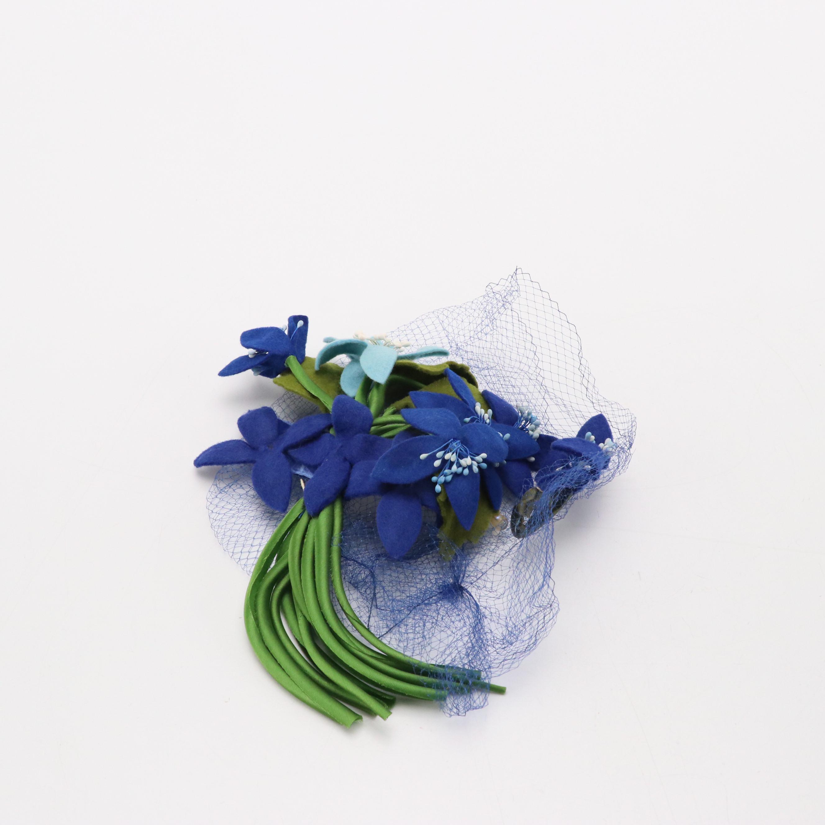 Modern Miss, Mr. John Caprice, and More Vintage Floral/Feathered Hats with Box