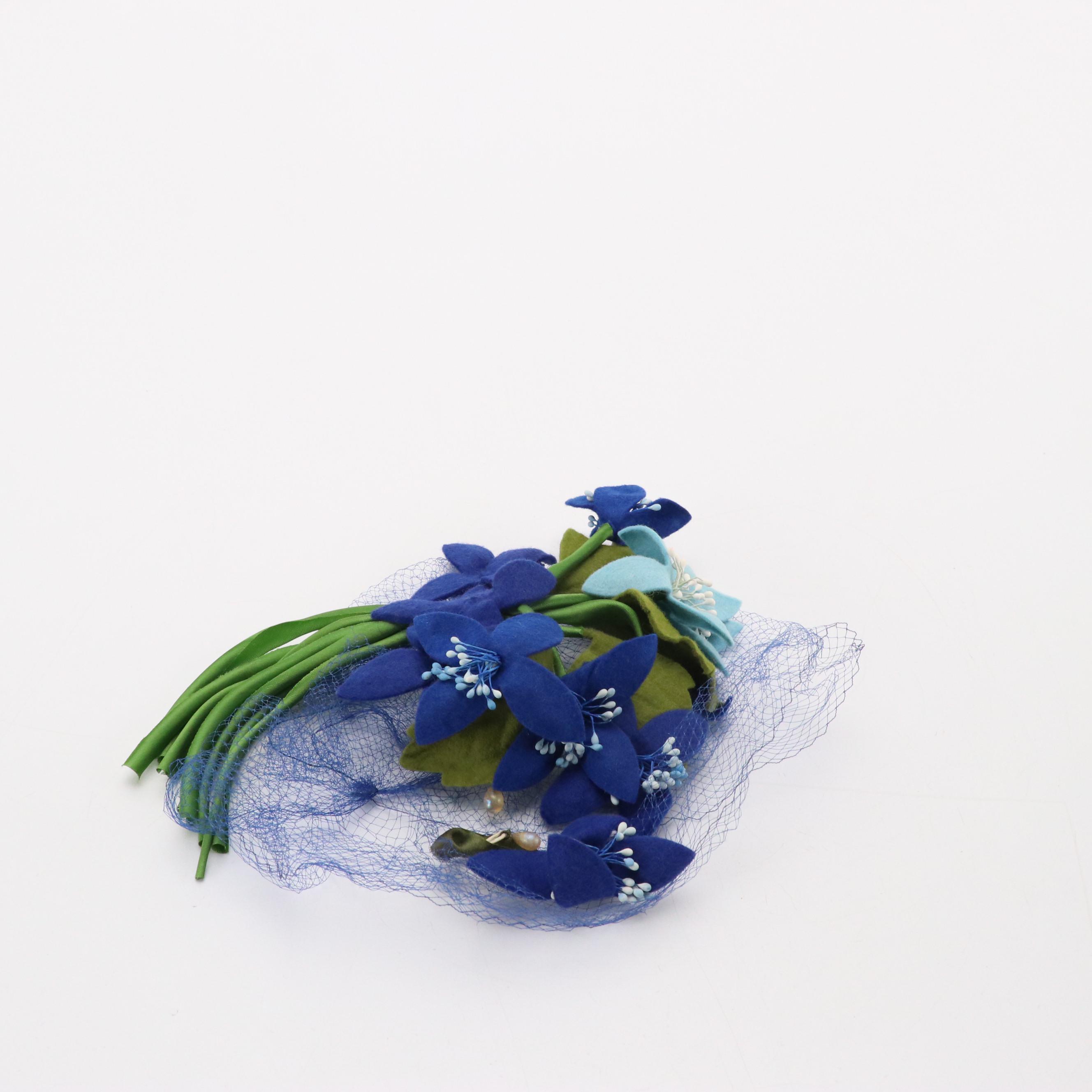 Modern Miss, Mr. John Caprice, and More Vintage Floral/Feathered Hats with Box