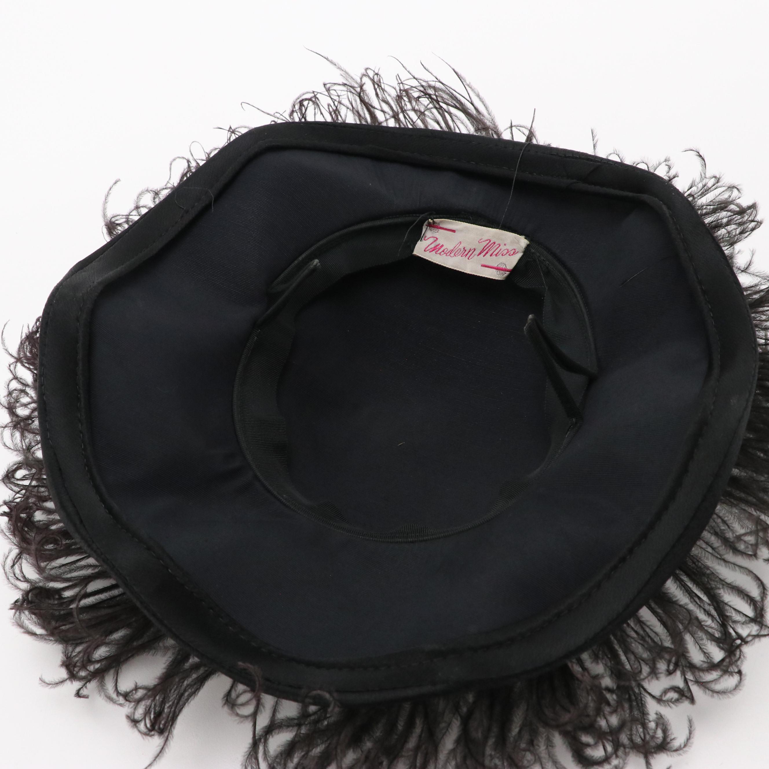 Modern Miss, Mr. John Caprice, and More Vintage Floral/Feathered Hats with Box