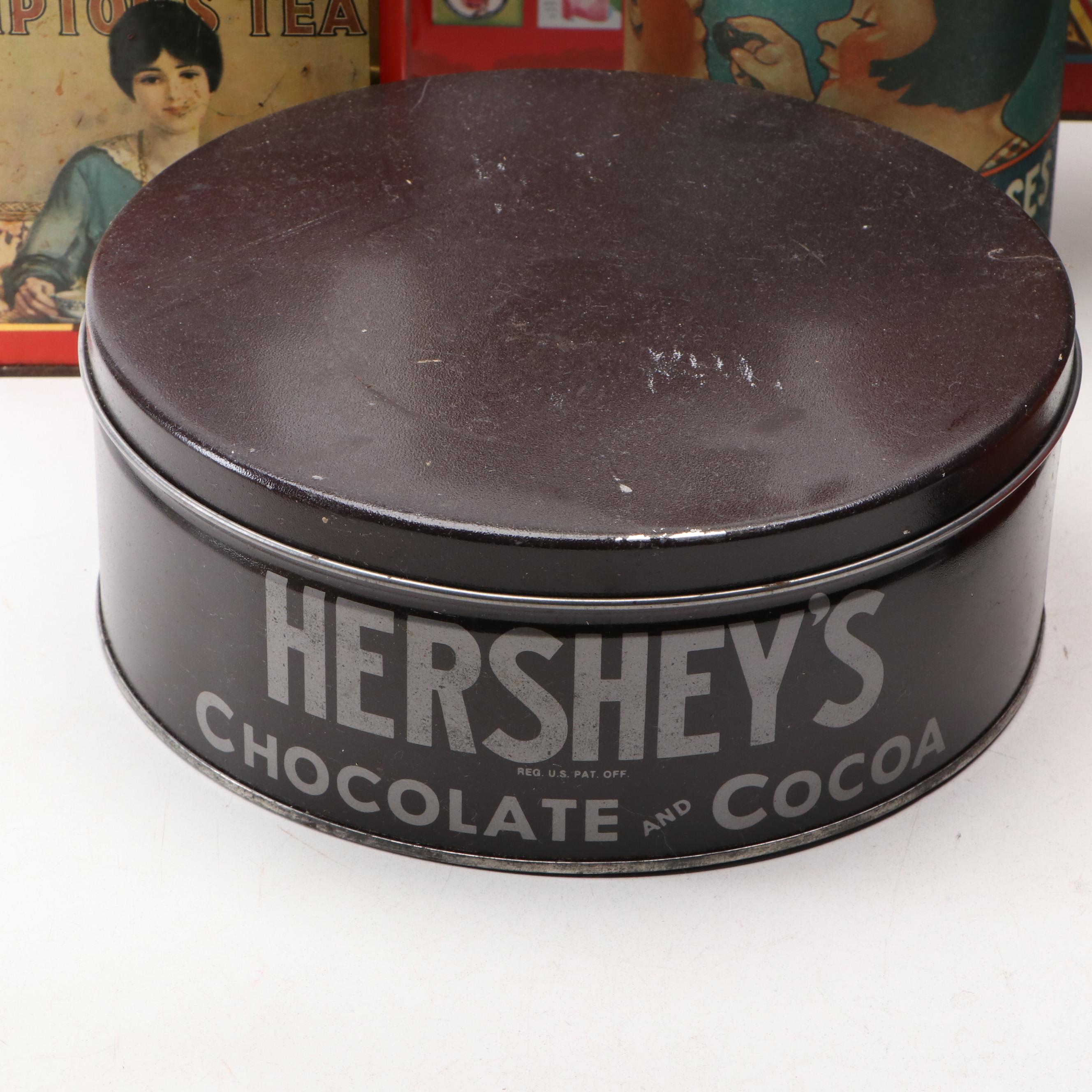 Kool-Aid, Lipton's Tea, Ritz, Hershey's, and More Vintage Tin Containers