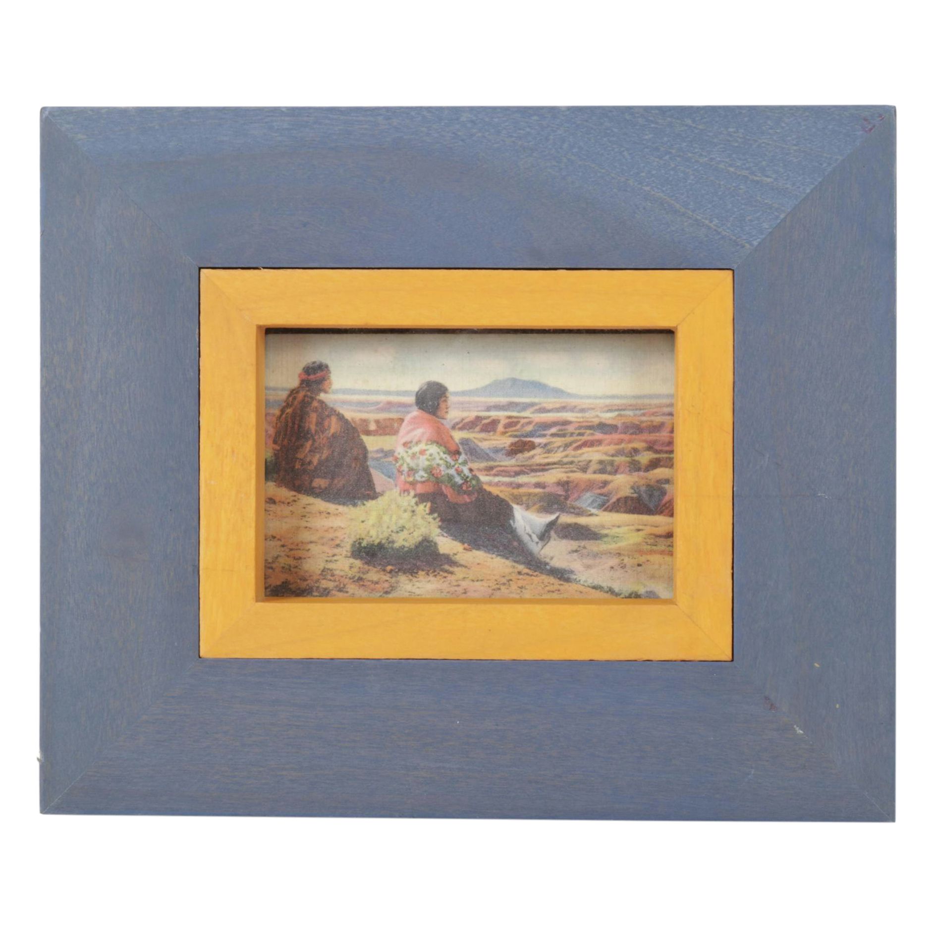 J.R. Willis "Hopi Indians on the Edge of the Painted Desert" Offset Lithograph