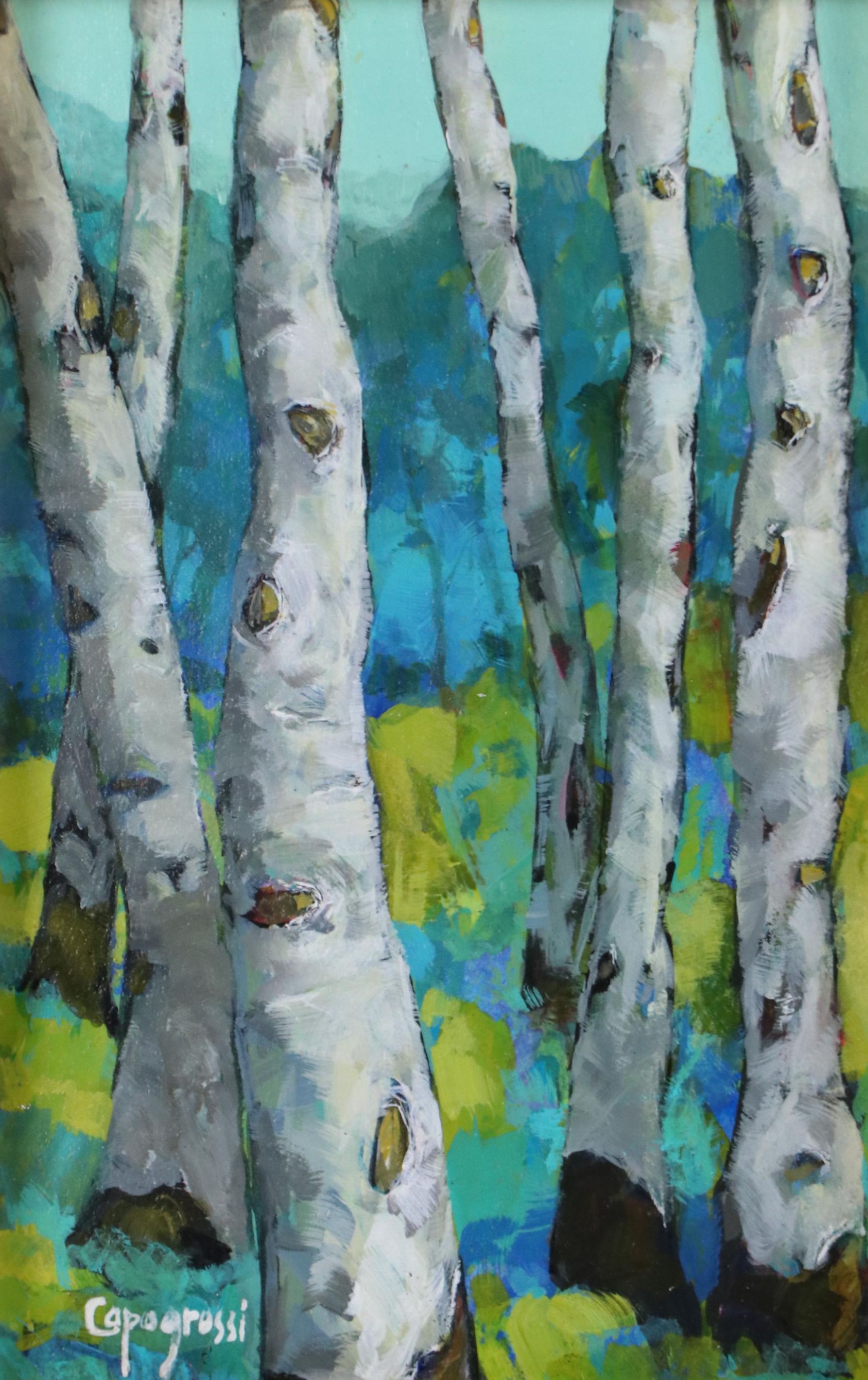 Beth Capogrossi Forest Landscape Oil Painting