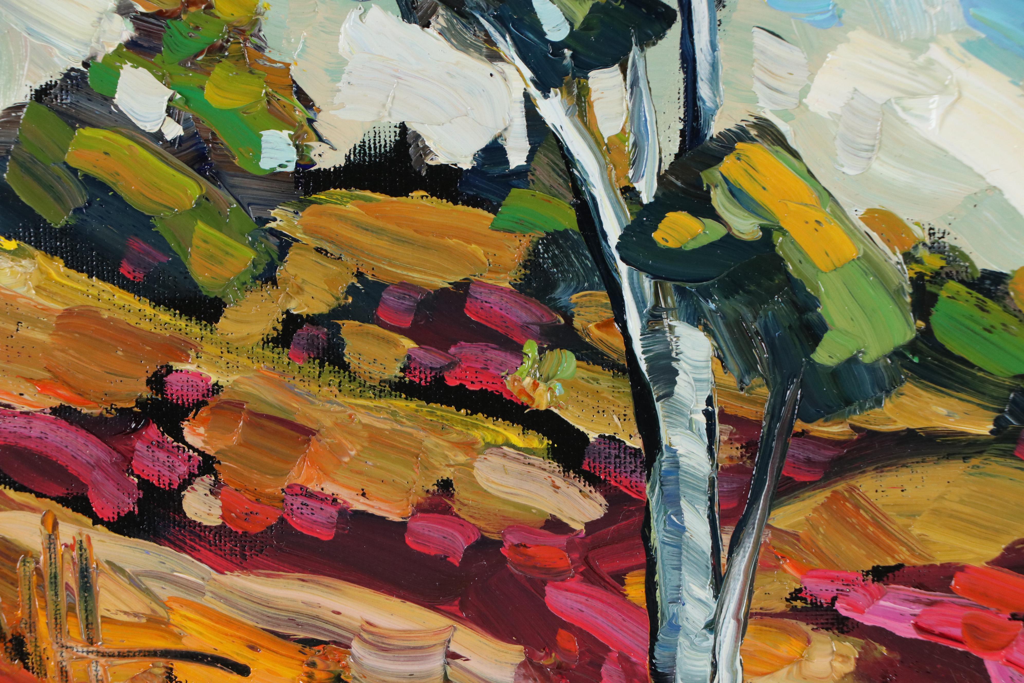 William Hawkins Abstract Landscape Oil Painting