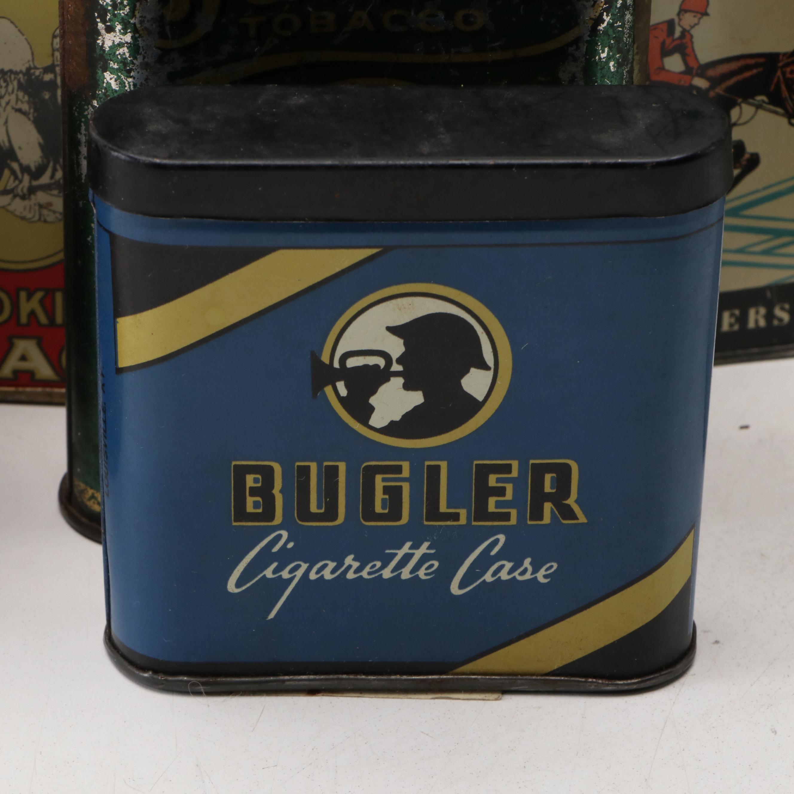 Tobacco and Cigarette Tins by Camel, Bugler, Dutch Masters & More