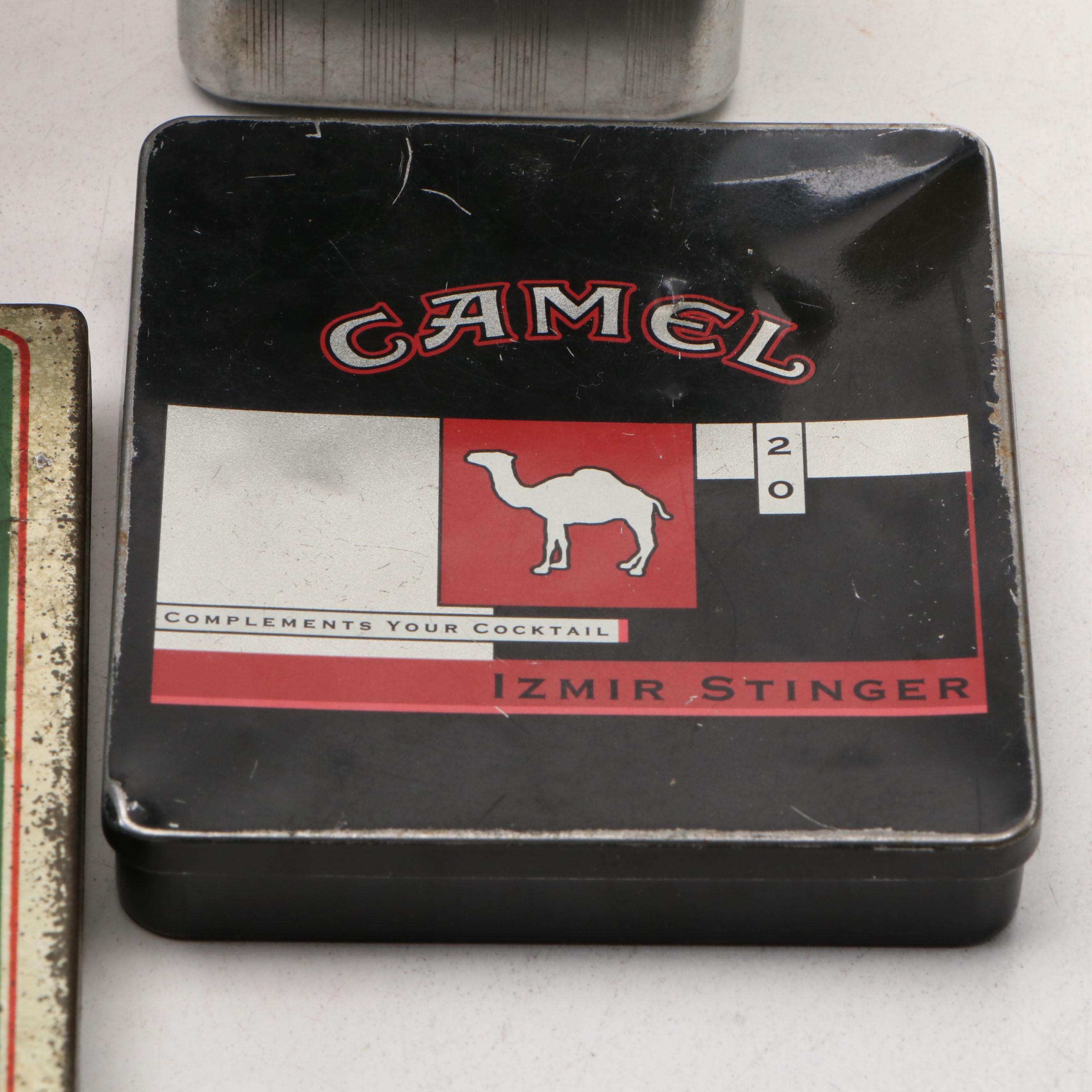 Tobacco and Cigarette Tins by Camel, Bugler, Dutch Masters & More