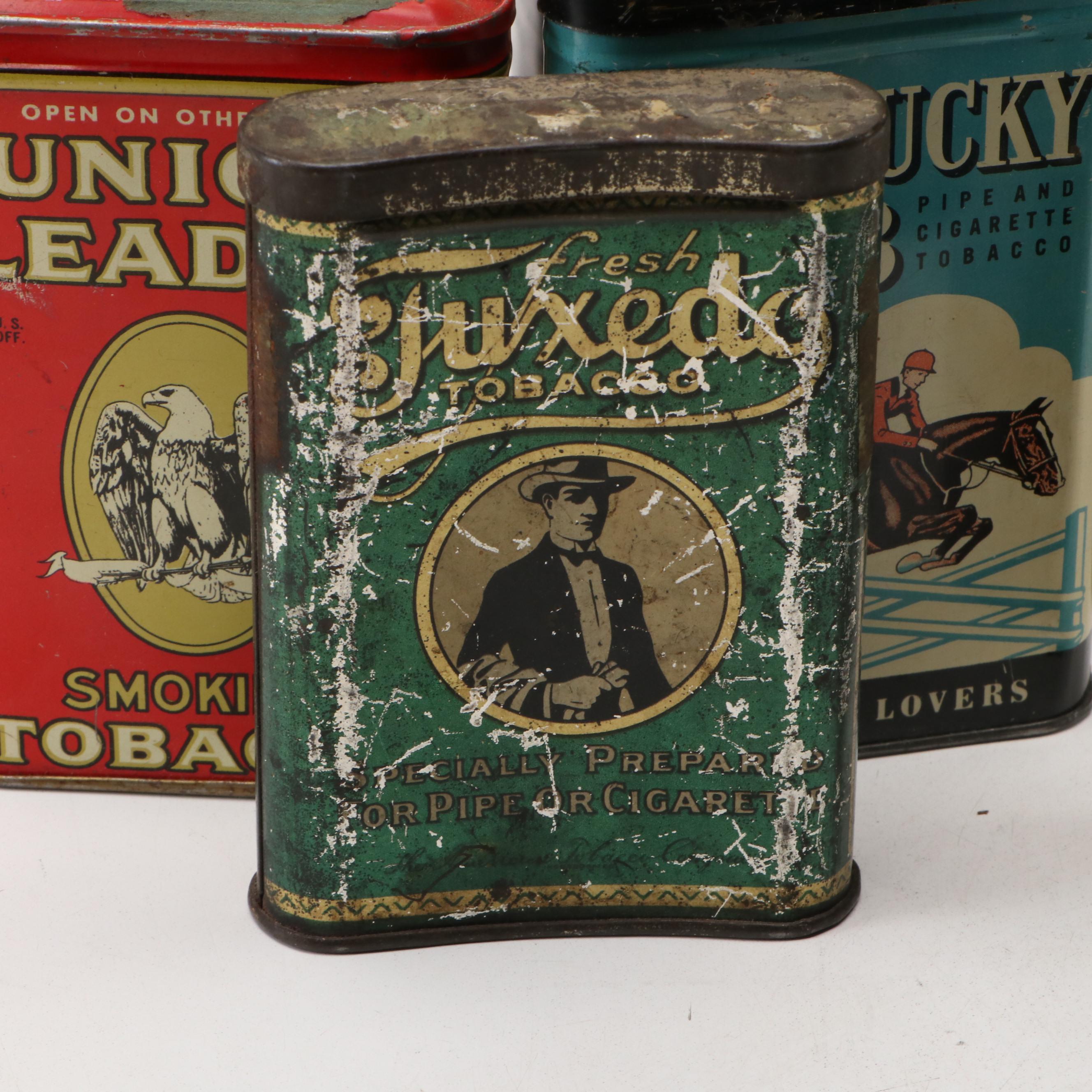 Tobacco and Cigarette Tins by Camel, Bugler, Dutch Masters & More